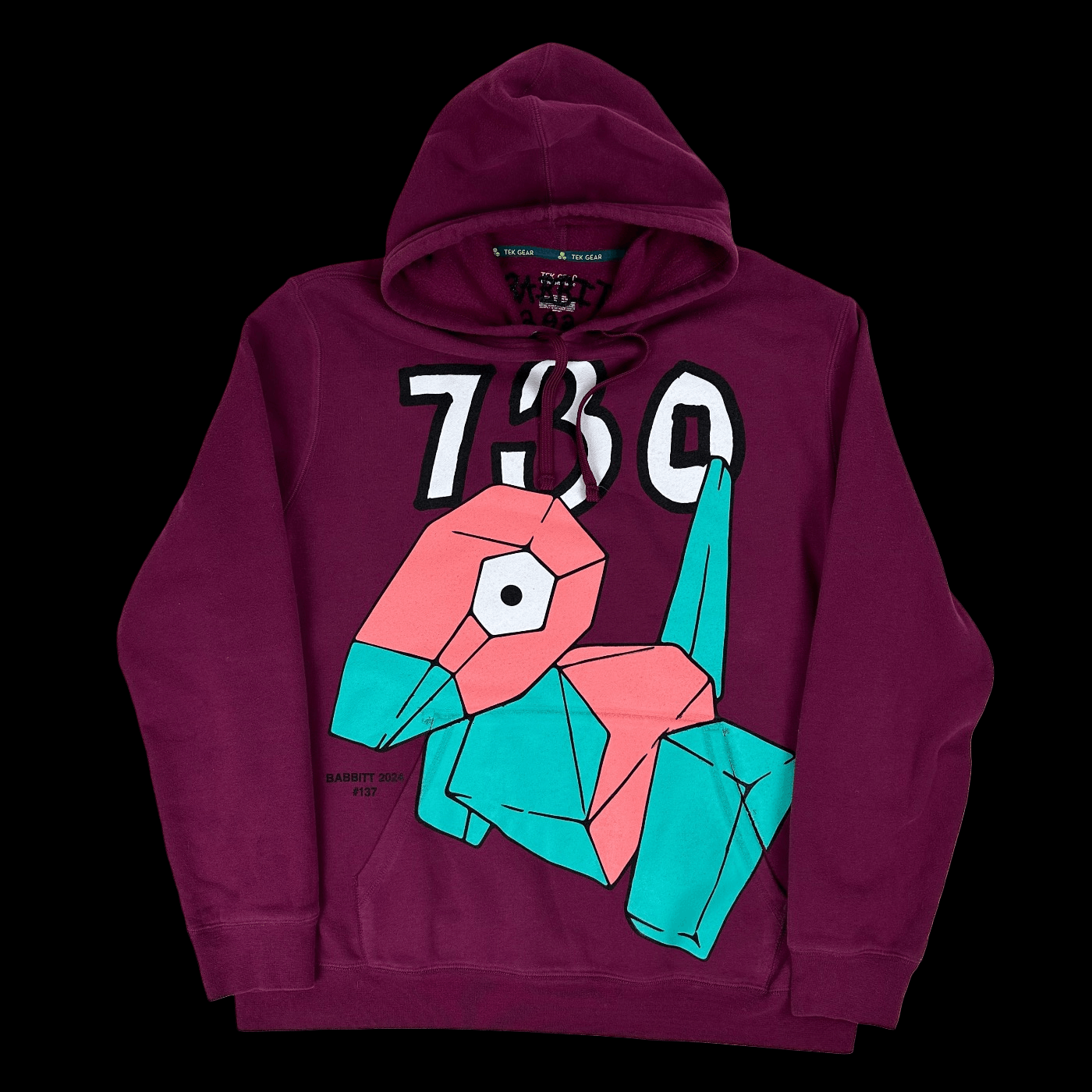 Asspizza × Pokemon 2024 babbitt 151 porygon hoodie pokemon sweatshirt 730 Size US L / EU 52-54 / 3 - 1 Thumbnail
