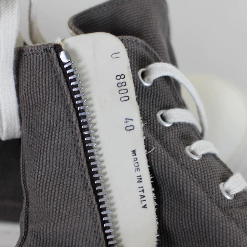 Rick Owens rickowens gray high-top sneakers-2508 Size US 5 / EU 37 - 6 Thumbnail