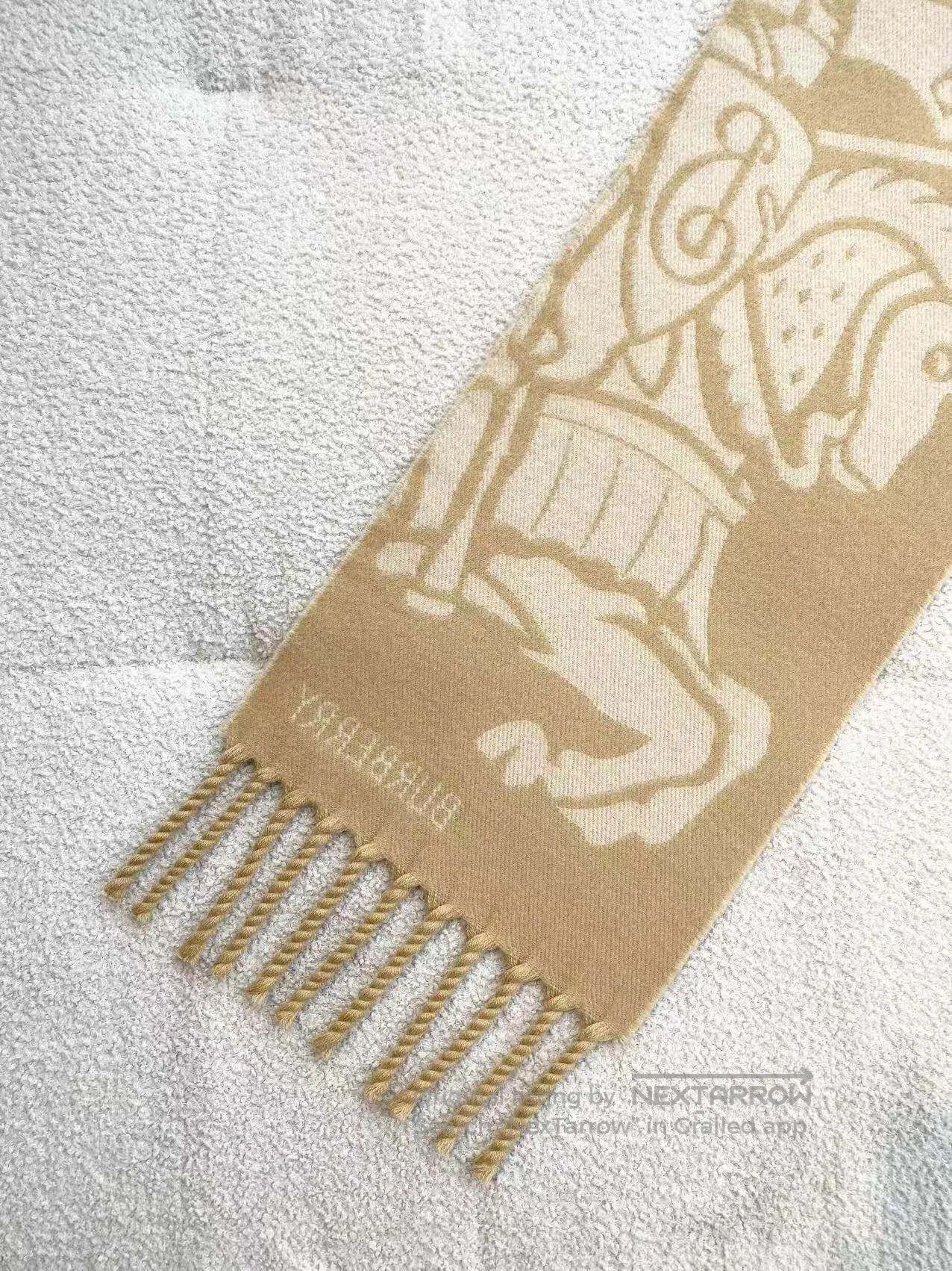 Burberry Burberry War horse logo wool scarf| Size ONE SIZE - 3 Thumbnail