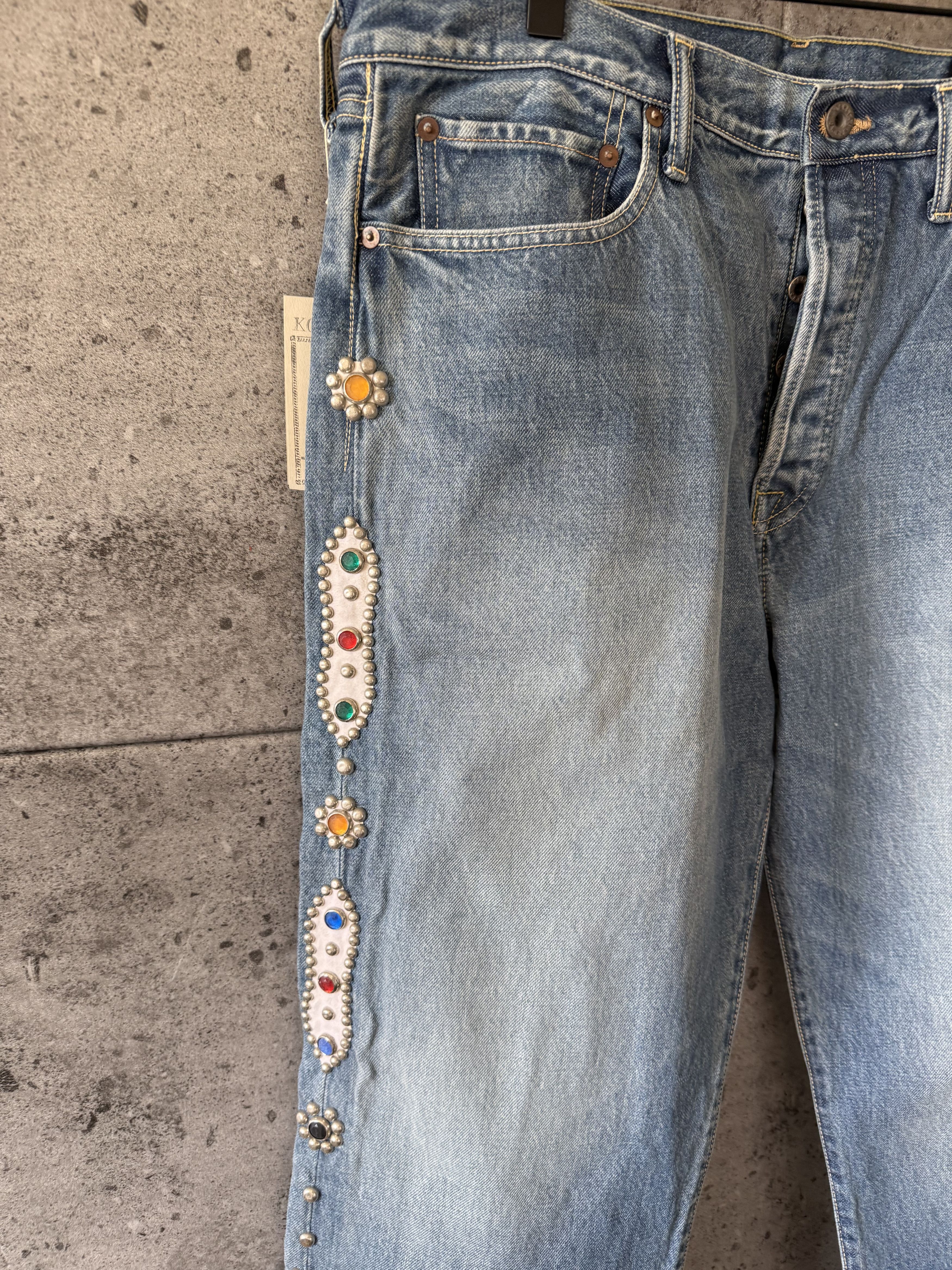 Kapital Kapital studded gem embellished denim Size US 38 / EU 54 - 3 Thumbnail
