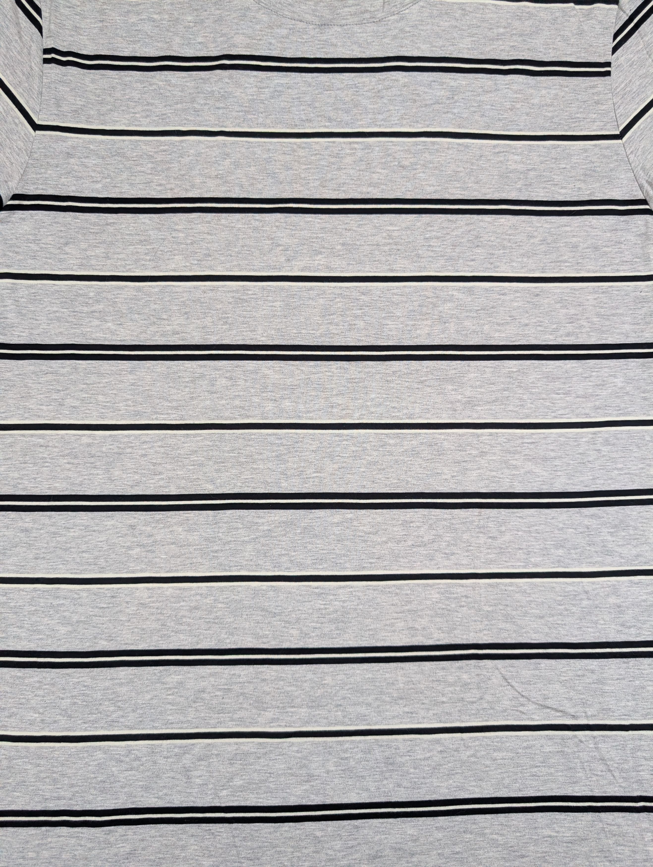 Saint Laurent Paris Saint Laurent SS18 Hedi Slimane Black Grey Striped T Shirt Size US S / EU 44-46 / 1 - 3 Thumbnail