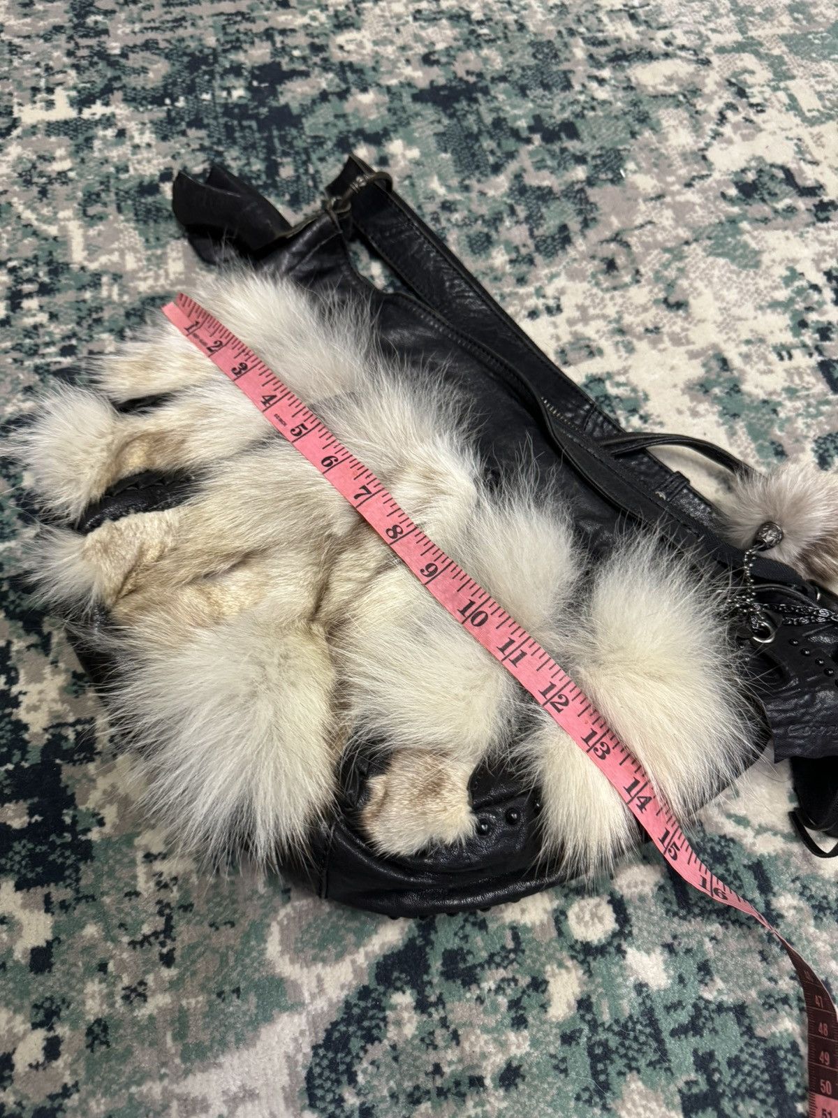 Japanese Brand × Leather CURAGE STUDDED FOX FUR LEATHER BAG Size ONE SIZE - 10 Thumbnail