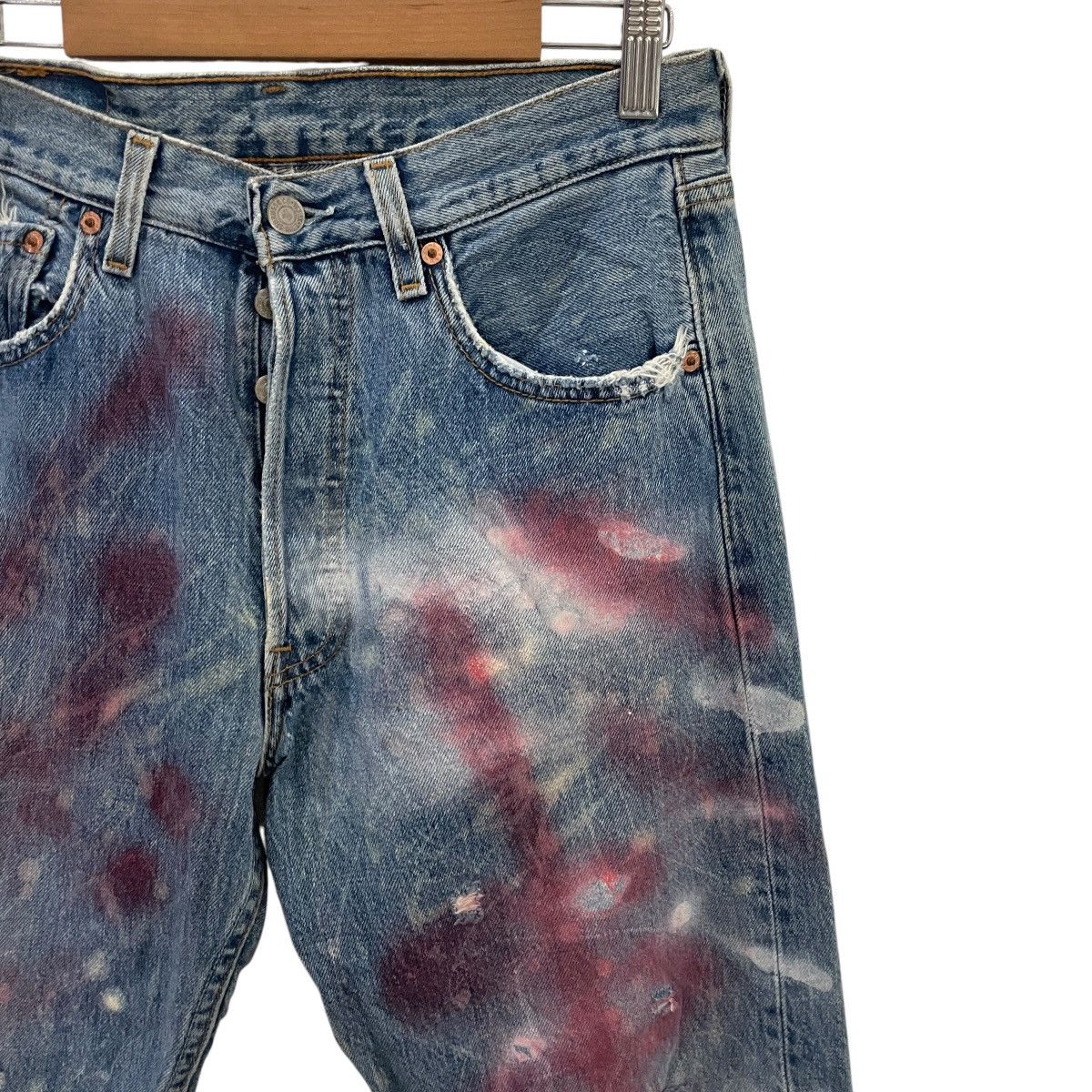 Levi's Vintage 90s Levis Lot 501 Art Distressed Denim Jeans Size US 30 / EU 46 - 4 Thumbnail