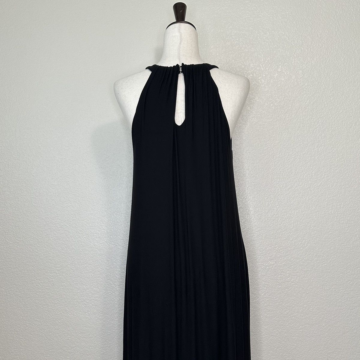 white linen halter maxi dress Mustard Seed Olivia White Halter Maxi Dress - Size L - Empire Waist, Side Slit, Lightweight Woven Fabric main image 0