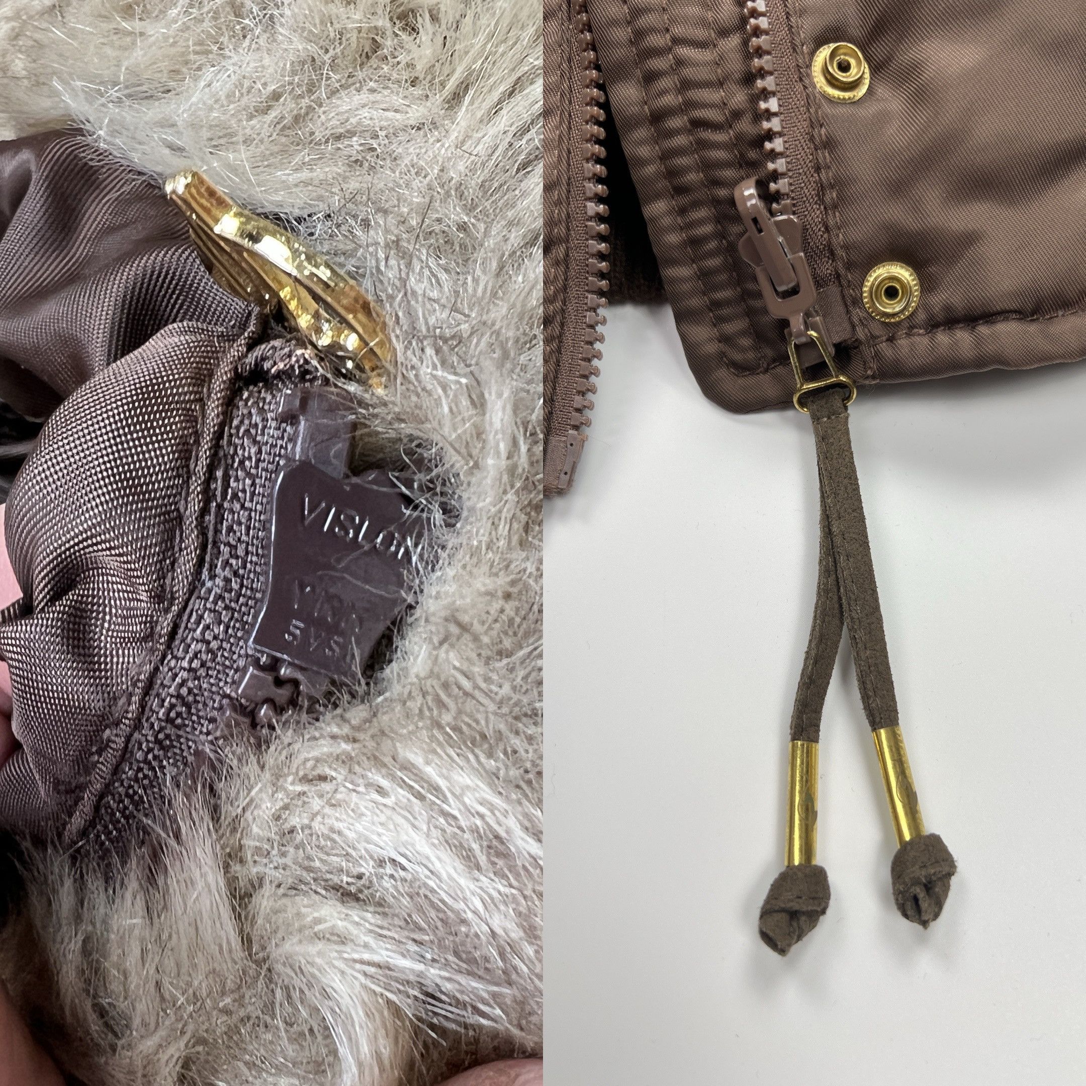 Hysteric Glamour Y2K Style Baby Phat Faux Fur Short Bomber Down Jacket Size S / US 4 / IT 40 - 10 Thumbnail