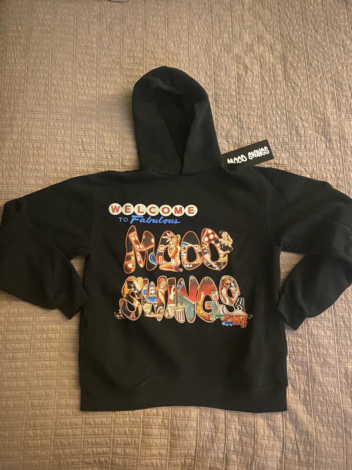 image of Mood Swings Las Vegas Exclusive Pop Up Hooded Sweatshirt in Black, Men's (Size Large)