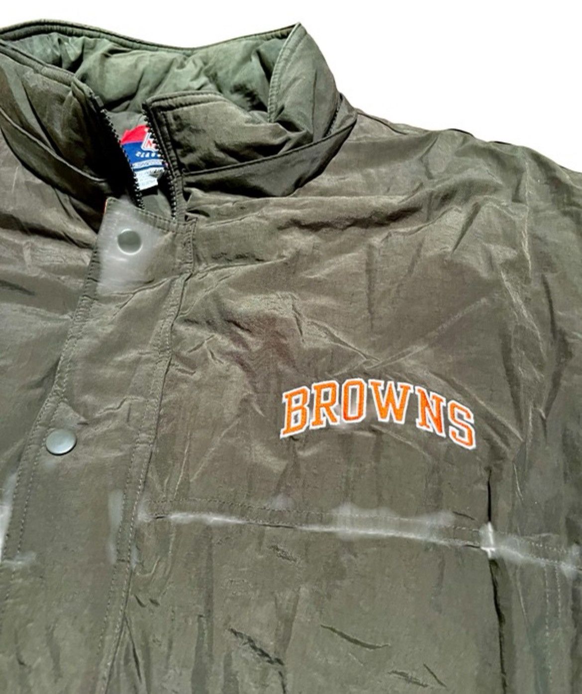 Reebok Cleveland Browns Gridiron Classic NFL Vintage Puffer Jacket Size US XXL / EU 58 / 5 - 5 Thumbnail