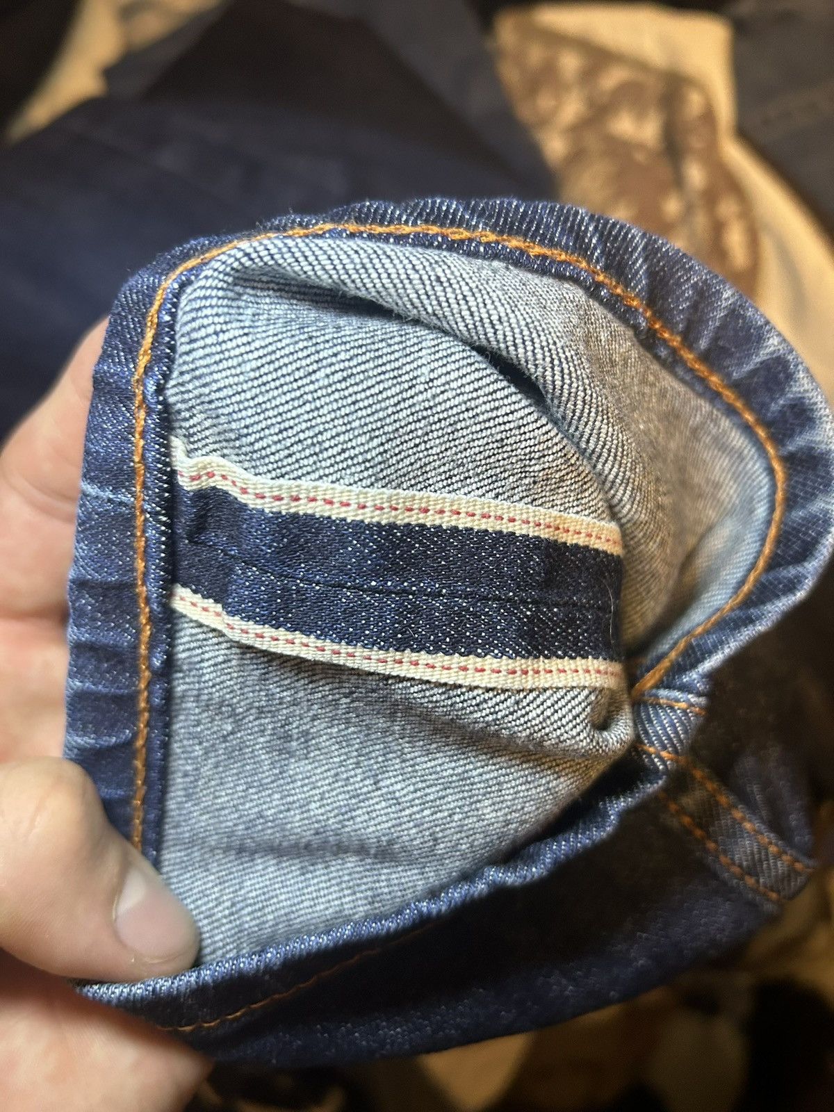 Naked & Famous Naked & Famous 11oz Indigo Selvedge Denim slim jeans Size US 31 - 11 Thumbnail