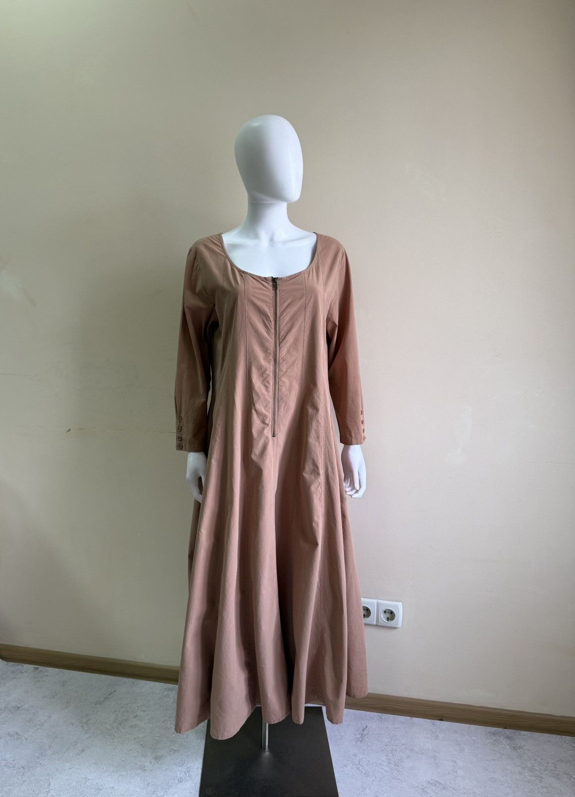 Vintage Ewa I Walla Pale Pink Long Sleeve Adina Midi Dress Size M Size M / US 6-8 / IT 42-44 - 2 Thumbnail
