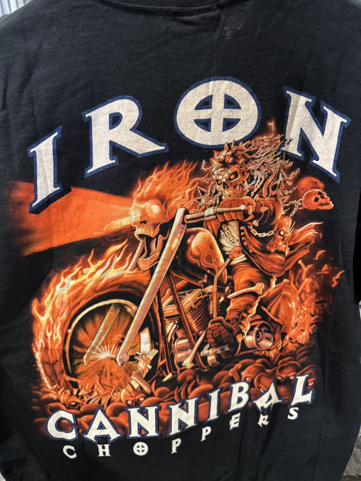 West Coast Choppers Y2K Vintage Iron Cannibal Choppers Tee Large Size US L / EU 52-54 / 3 - 2 Thumbnail