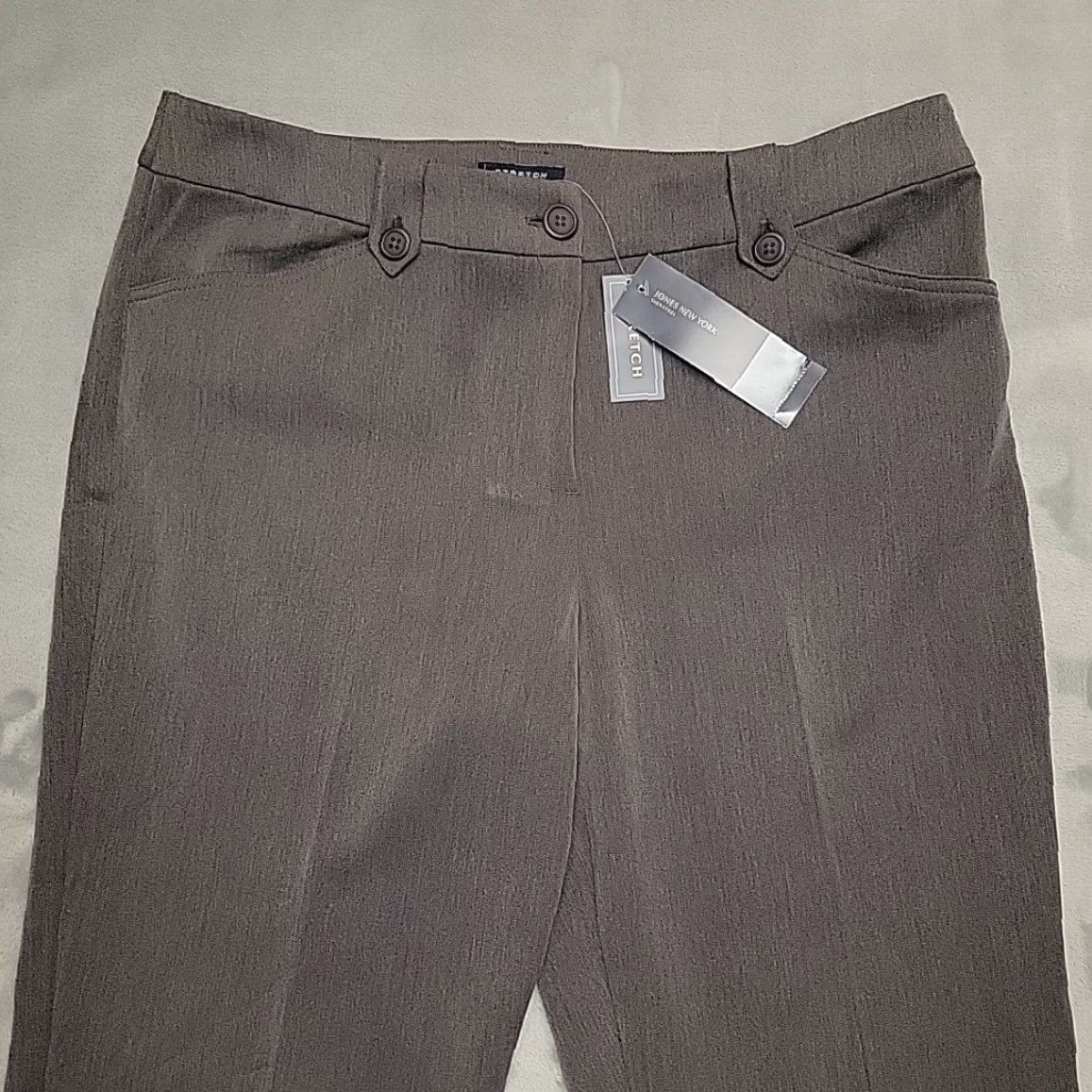 Jones New York Jones New York Signature Pants Womens 14 Gray Stretch Dress Career Modern NEW Pants Womens 14 Gray Stretch Dress Career Modern NEW Size 36" / US 14 / IT 50 - 3 Thumbnail