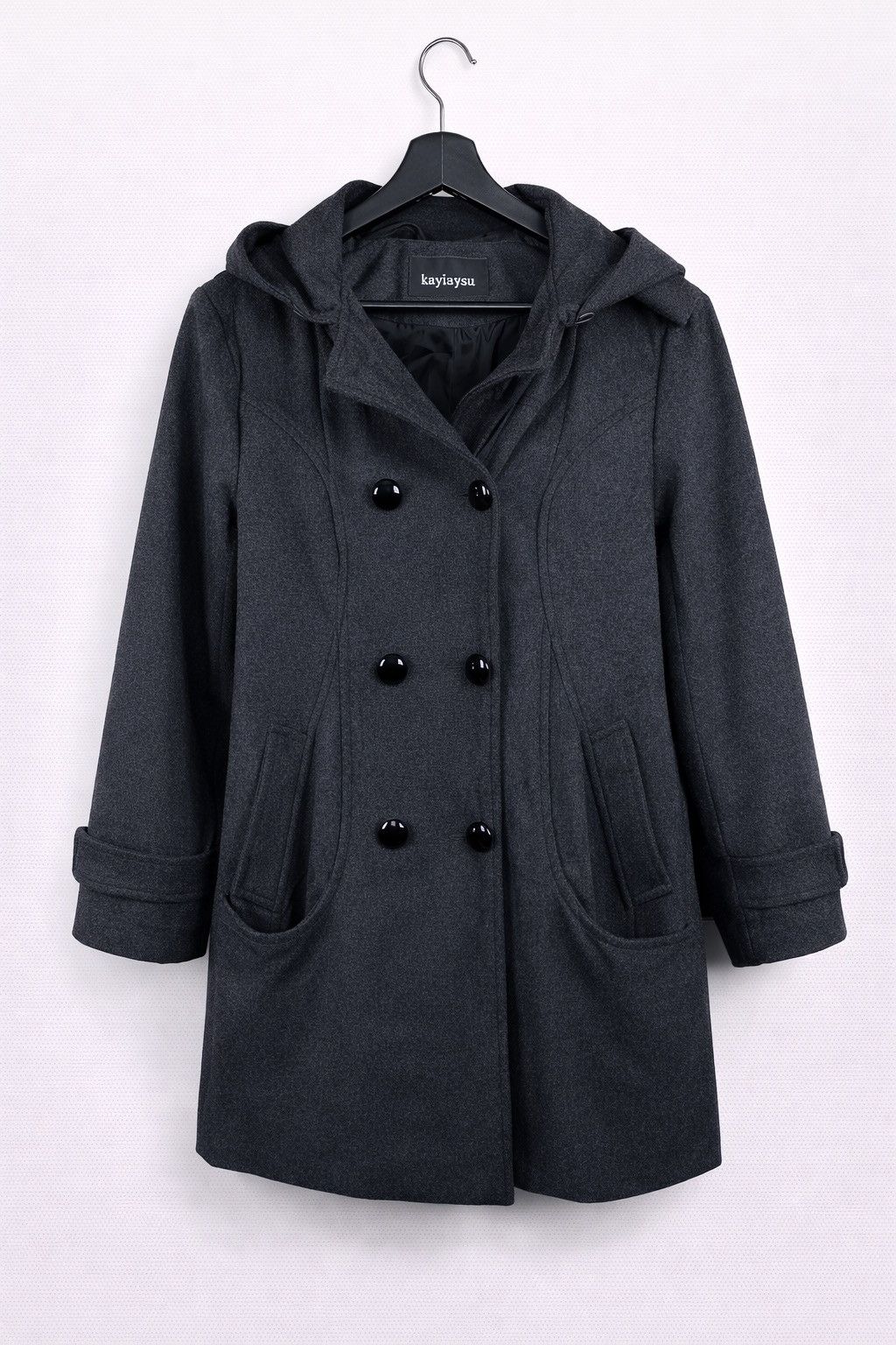 Japanese Brand Kayiaysu Hooded Wool Blend Coat Minimalist Outerwear Size M / US 6-8 / IT 42-44 - 1 Thumbnail