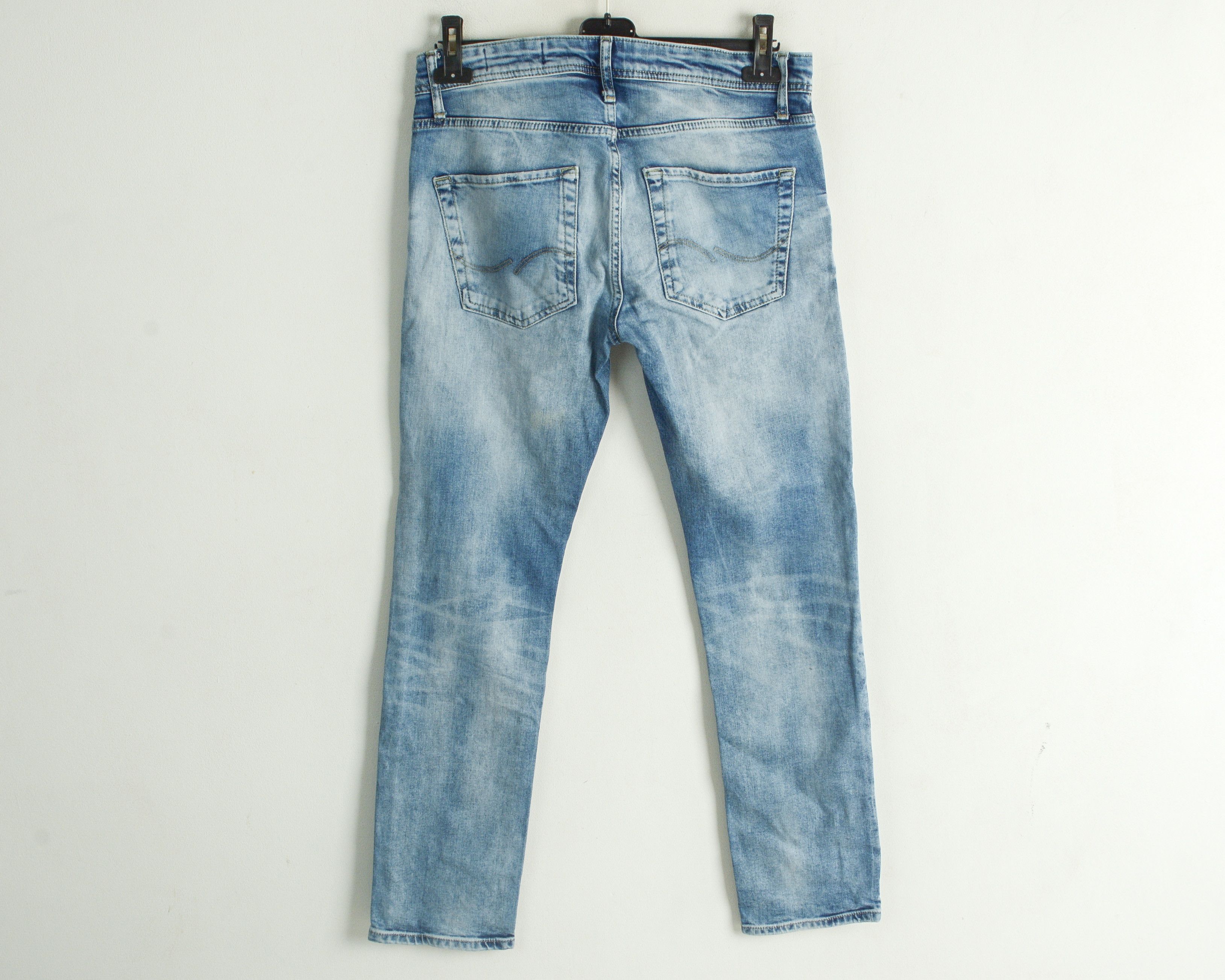 Jack & Jones Tim Men W31 L30 Slim Fit Straight Jeans Denim Pants Trousers Size US 31 - 3 Thumbnail