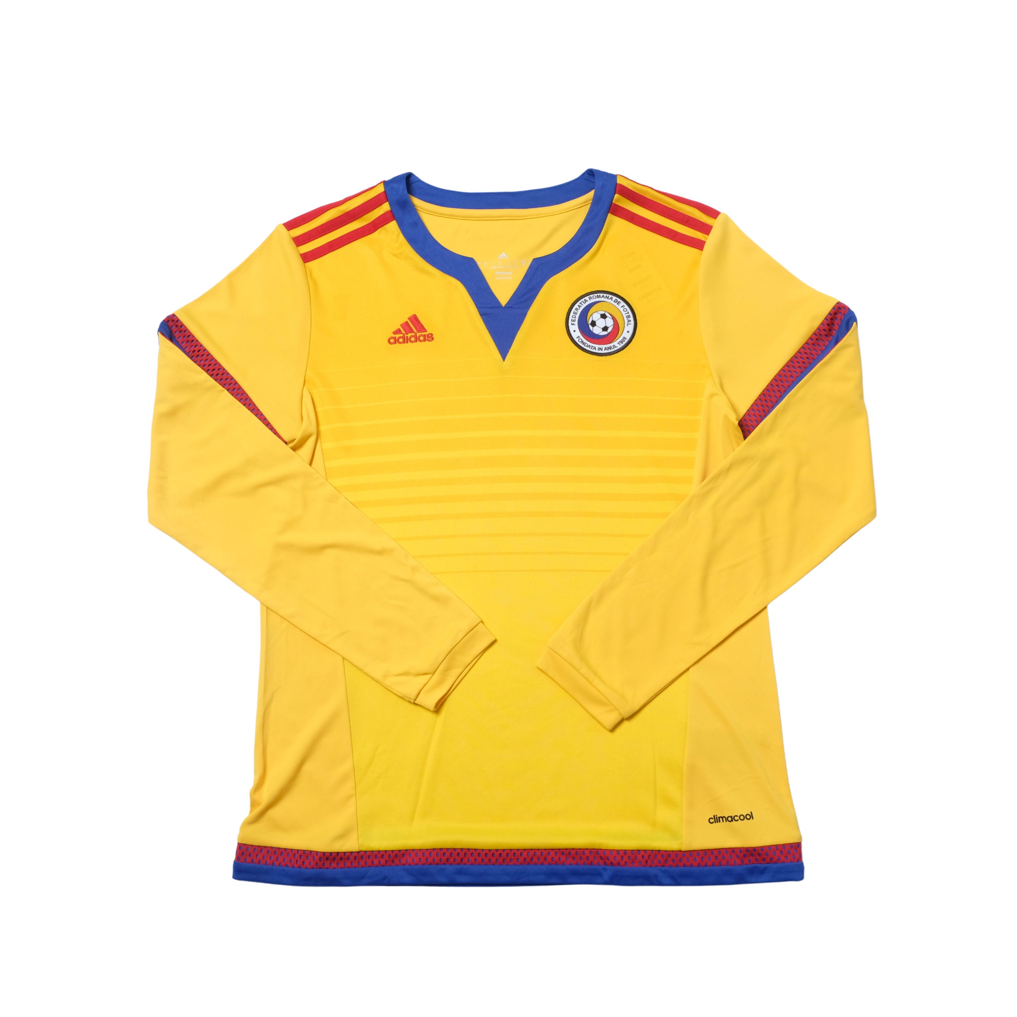 Adidas 2014 Romania World Cup Qualifier Home Shirt Adidas (S) Size US S / EU 44-46 / 1 - 1 Thumbnail