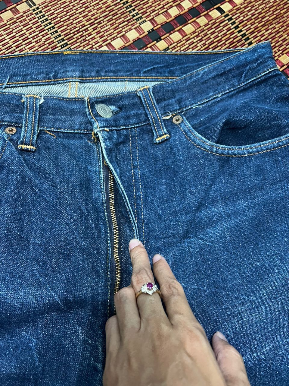 Levi's × Vintage Vintage 60’s True Levis big E 502 0117 Size US 33 - 4 Thumbnail