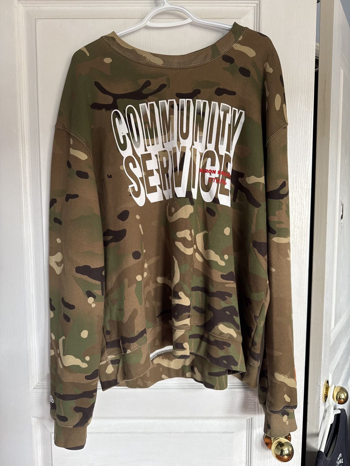 Heron Preston Heron Preston Camo Sweatshirt Size US L / EU 52-54 / 3 - 1 Thumbnail