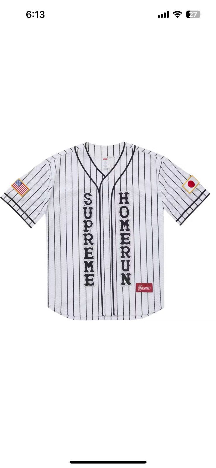 Supreme Supreme Homerun Baseball Jersey Size US M / EU 48-50 / 2 - 11 Thumbnail