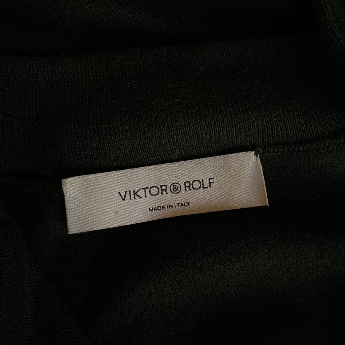 Viktor & Rolf VIKTOR& ROLF Black Semi-Sheer Knit Shirt Size XS / US 0-2 / IT 36-38 - 6 Thumbnail