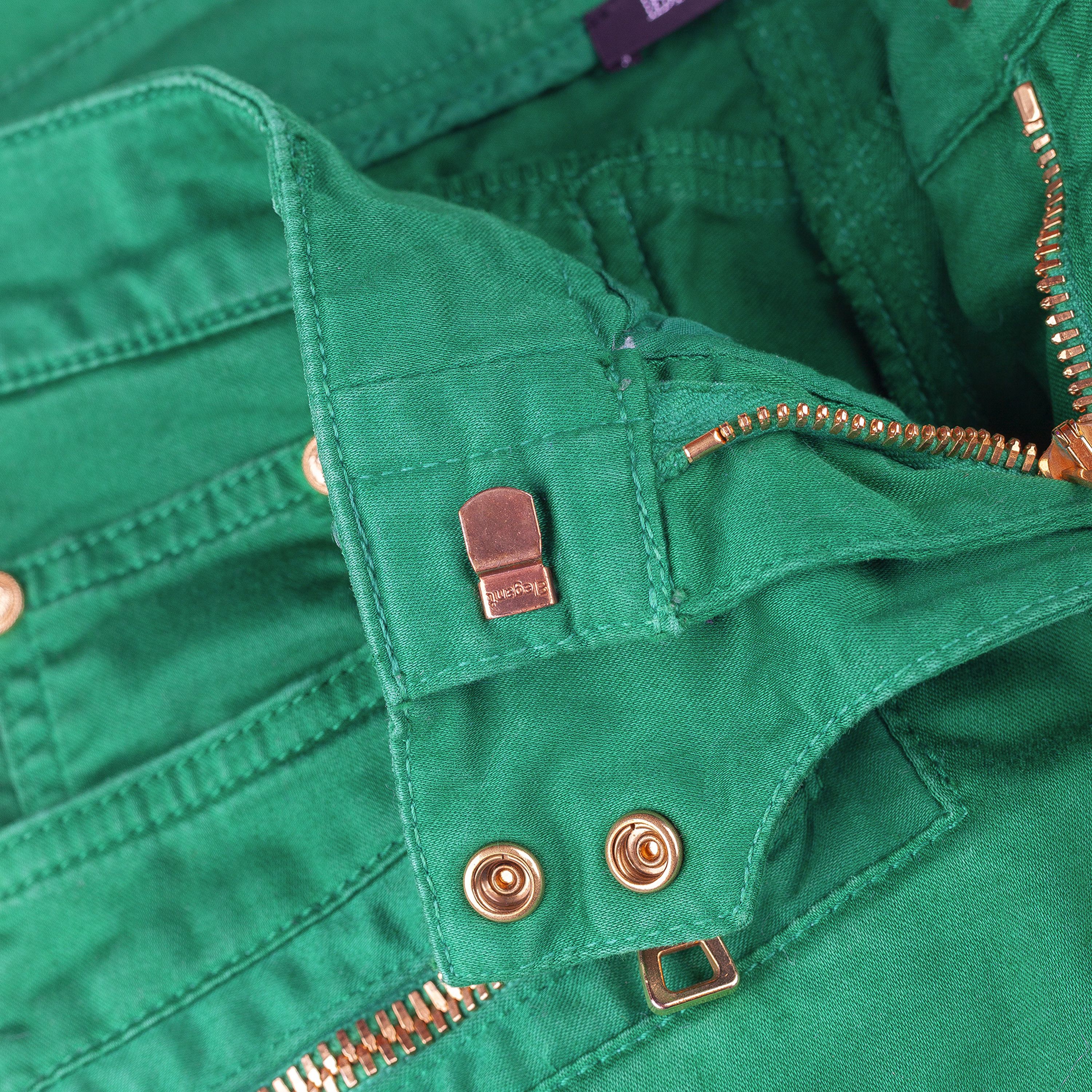 Balmain Balmain Paris Vivid Green Biker Skinny Jeans Size 25" / US 0 / IT 36 - 11 Thumbnail