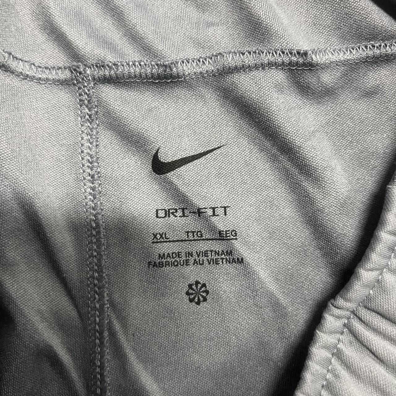 Nike Crazy Vintage Y2K/2000s Nike Grey Trackpants with pockets and leg zippers! Size US 38 / EU 54 - 7 Thumbnail