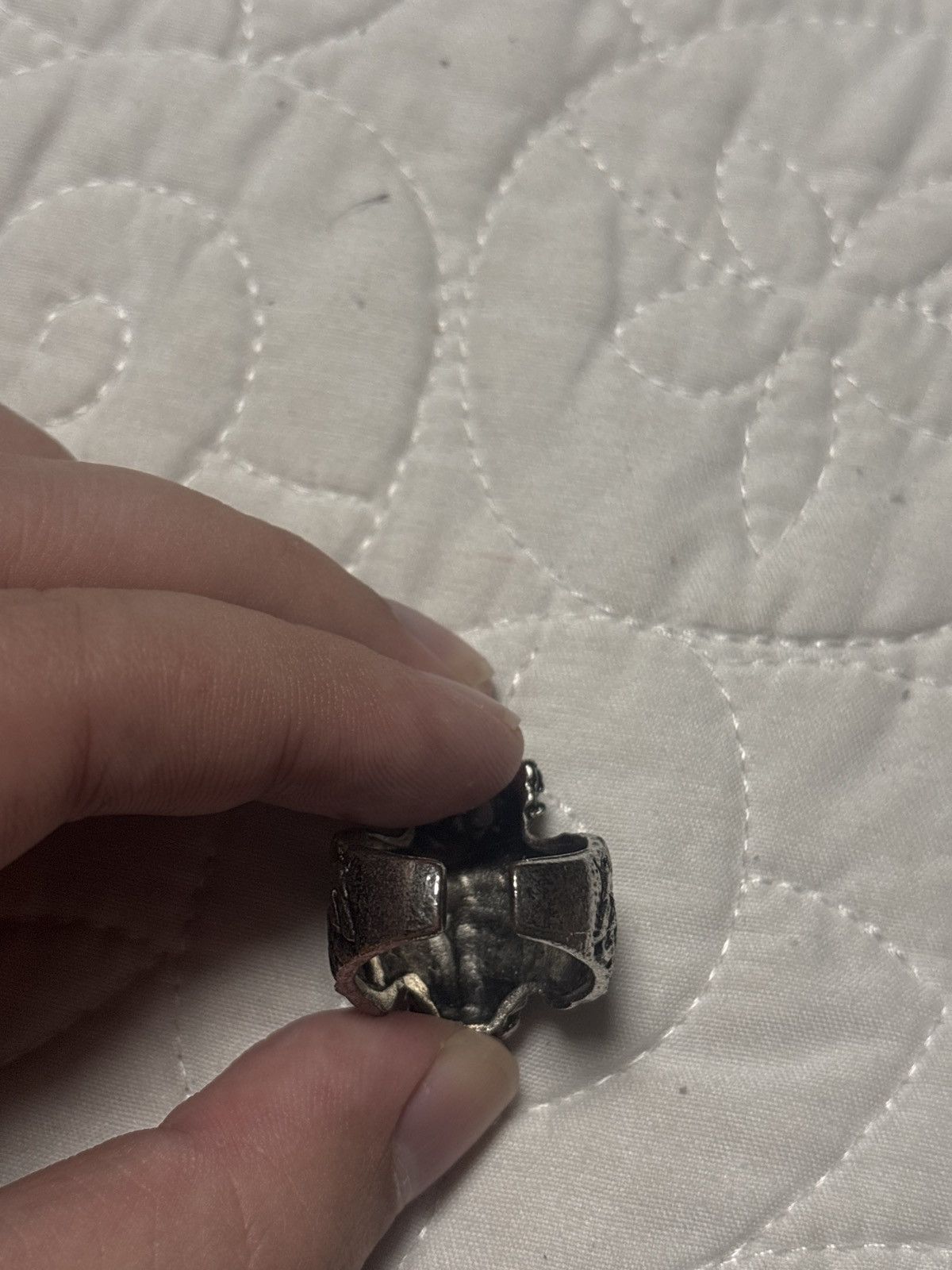 Vintage Lion gunmetal black stainless steel ring Size ONE SIZE - 3 Thumbnail