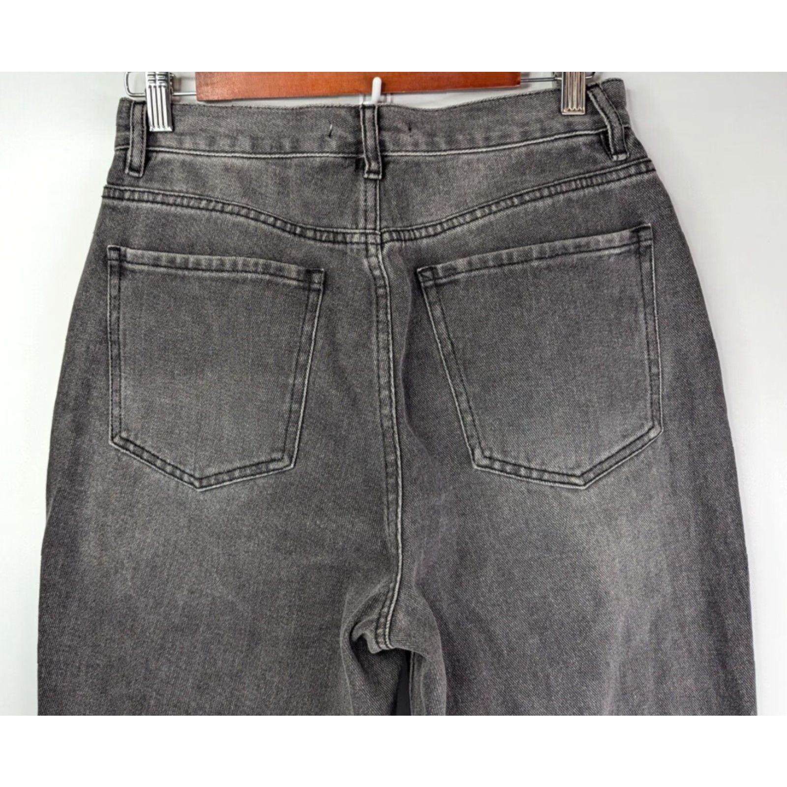 Pacsun Pacsun Jeans Woman’s Size 28 Dad Denim 5-Pocket Gray Black Buttonfly High Rise Vintage No Womens Size 28" / US 6 / IT 42 - 4 Thumbnail