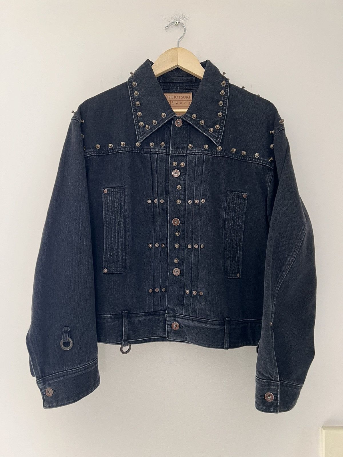 Our Legacy Soshiotsuki BDH Stud Denim Jacket Washed Black | Grailed