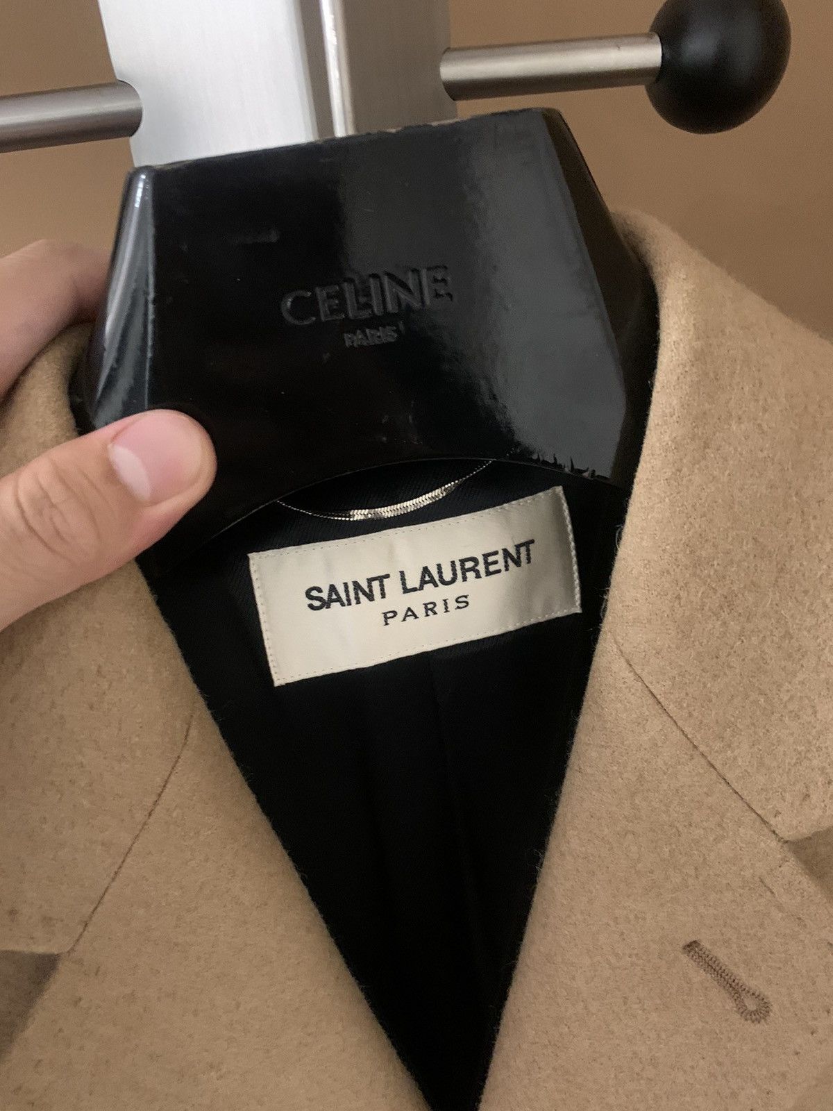 Saint Laurent Paris Saint Laurent 2015FW Camel Chestfield coat Size US S / EU 44-46 / 1 - 4 Thumbnail