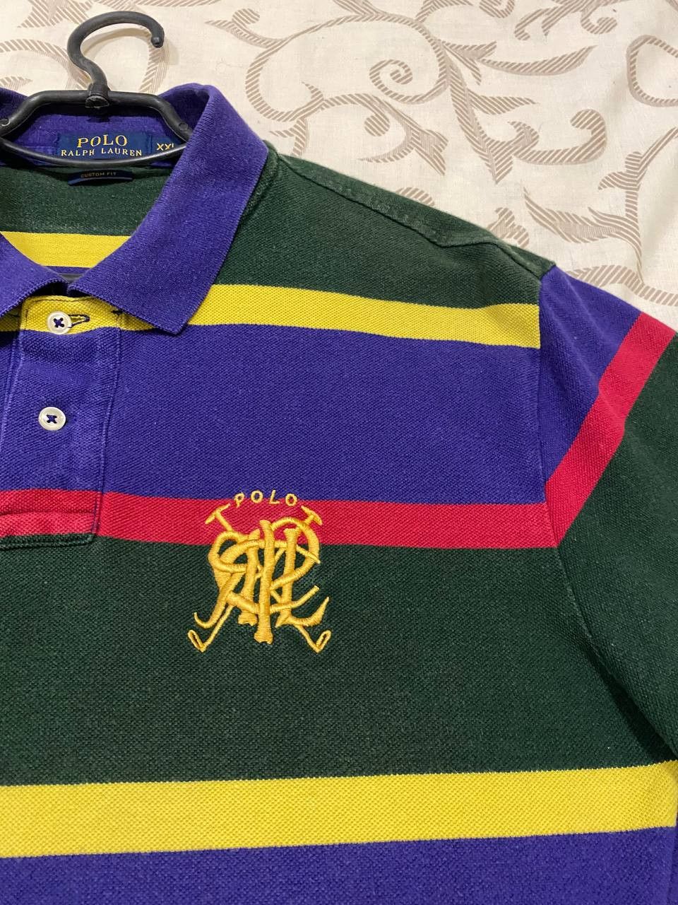 Polo Ralph Lauren Polo Ralph Lauren Multicolor Striped Crest Polo Shirt Size US XXL / EU 58 / 5 - 2 Thumbnail
