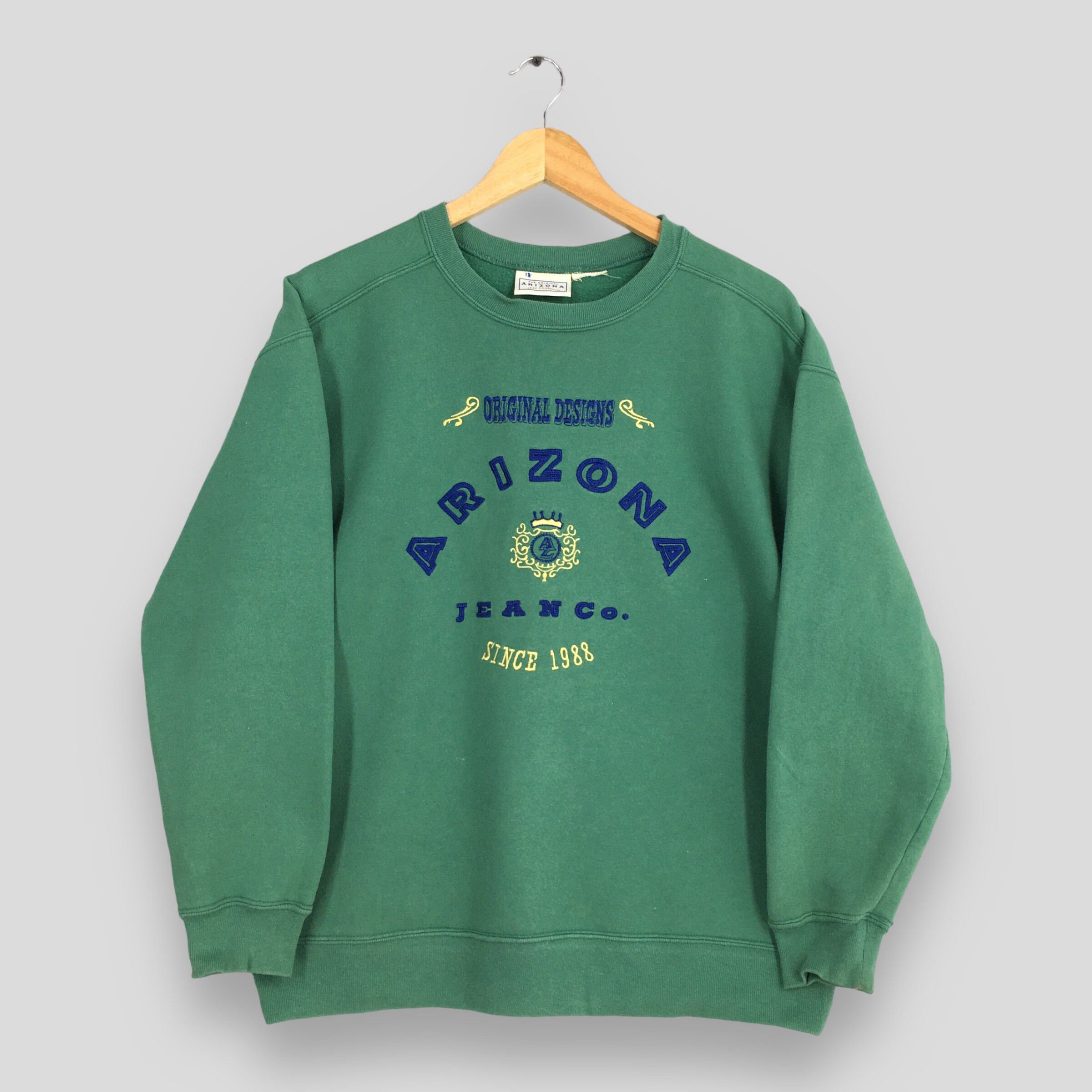 Arizona Jean Co. Vintage 90s Arizona Jeans U.S.A Green Sweatshirt Medium Size US M / EU 48-50 / 2 - 1 Thumbnail