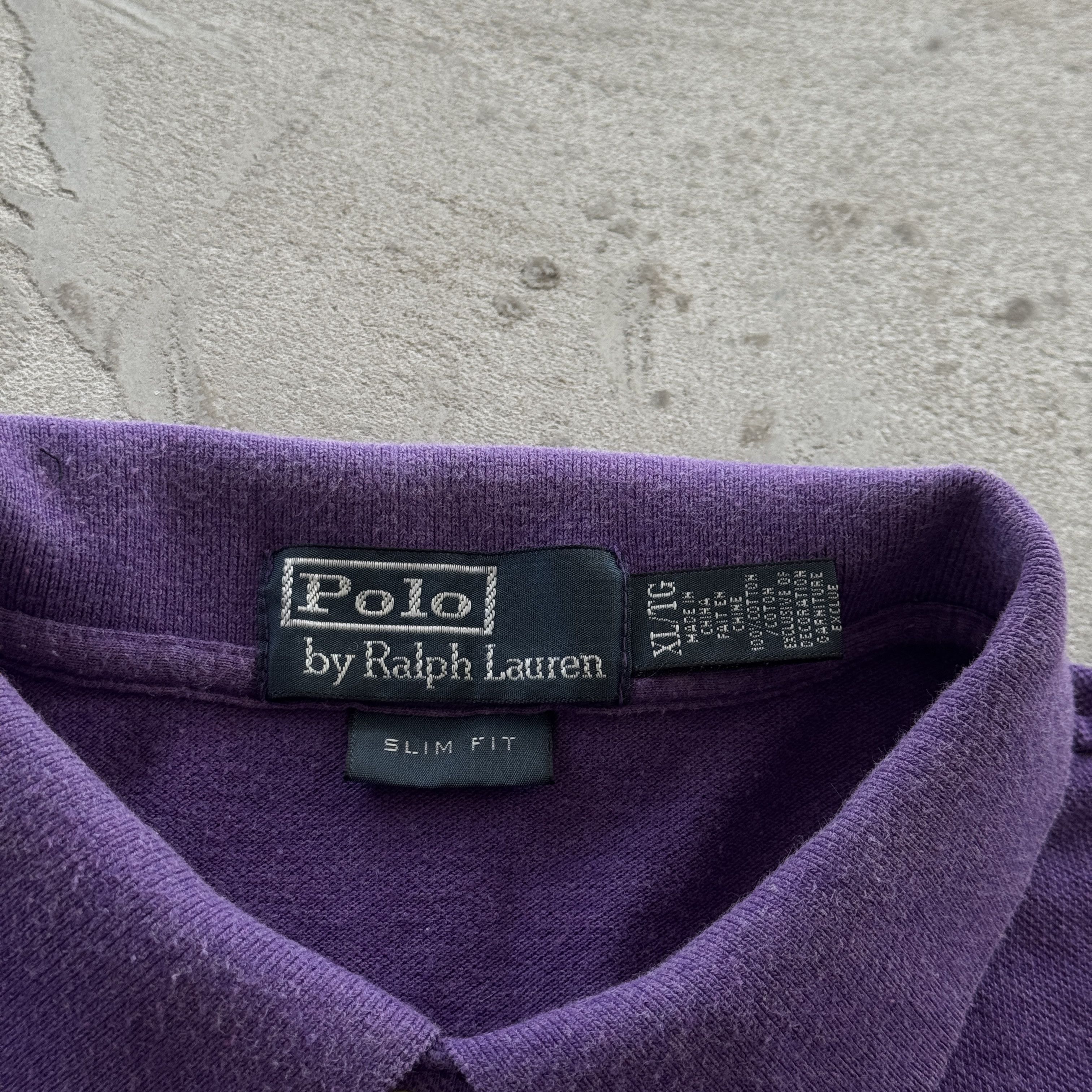 Polo Ralph Lauren Polo Ralph Lauren Slim Fit Purple Polo Shirt XL Green Pony Size US XL / EU 56 / 4 - 4 Thumbnail