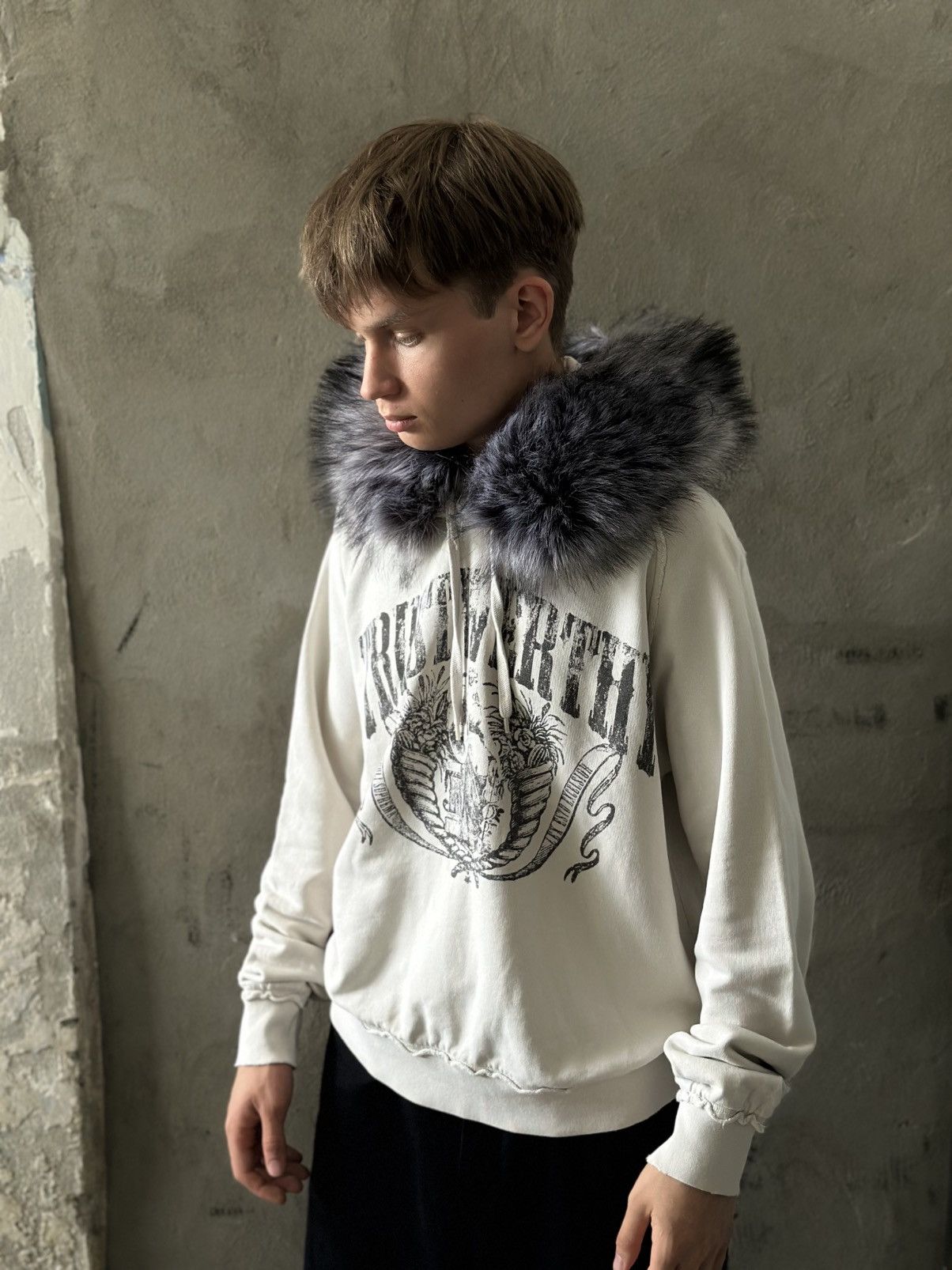 Handmade Vintage Japanese Style Peter Werth Fur Custom Hoodie Y2K 00s Size US L / EU 52-54 / 3 - 2 Thumbnail