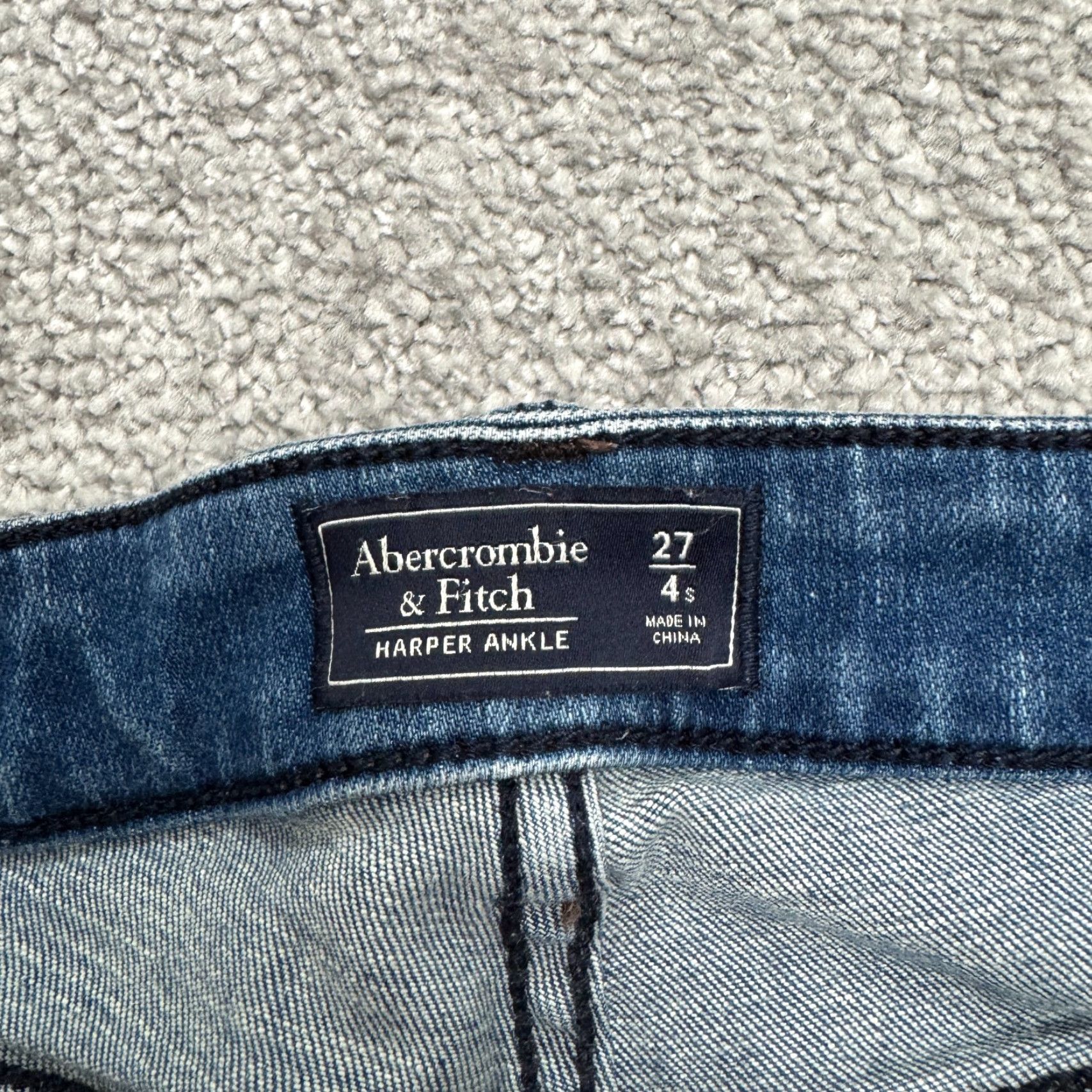 Abercrombie & Fitch Abercrombie & Fitch Womens Jeans Ankle Mid Rise Blue 23 Inseam 27 Size Denim Streetwear Size 27" / US 4 / IT 40 - 7 Thumbnail