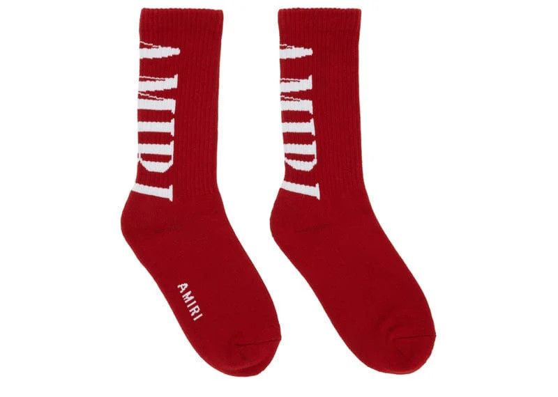 Amiri o1mle1224 Size: 45/46 / Core Logo Sock in Red Size ONE SIZE - 2 Thumbnail