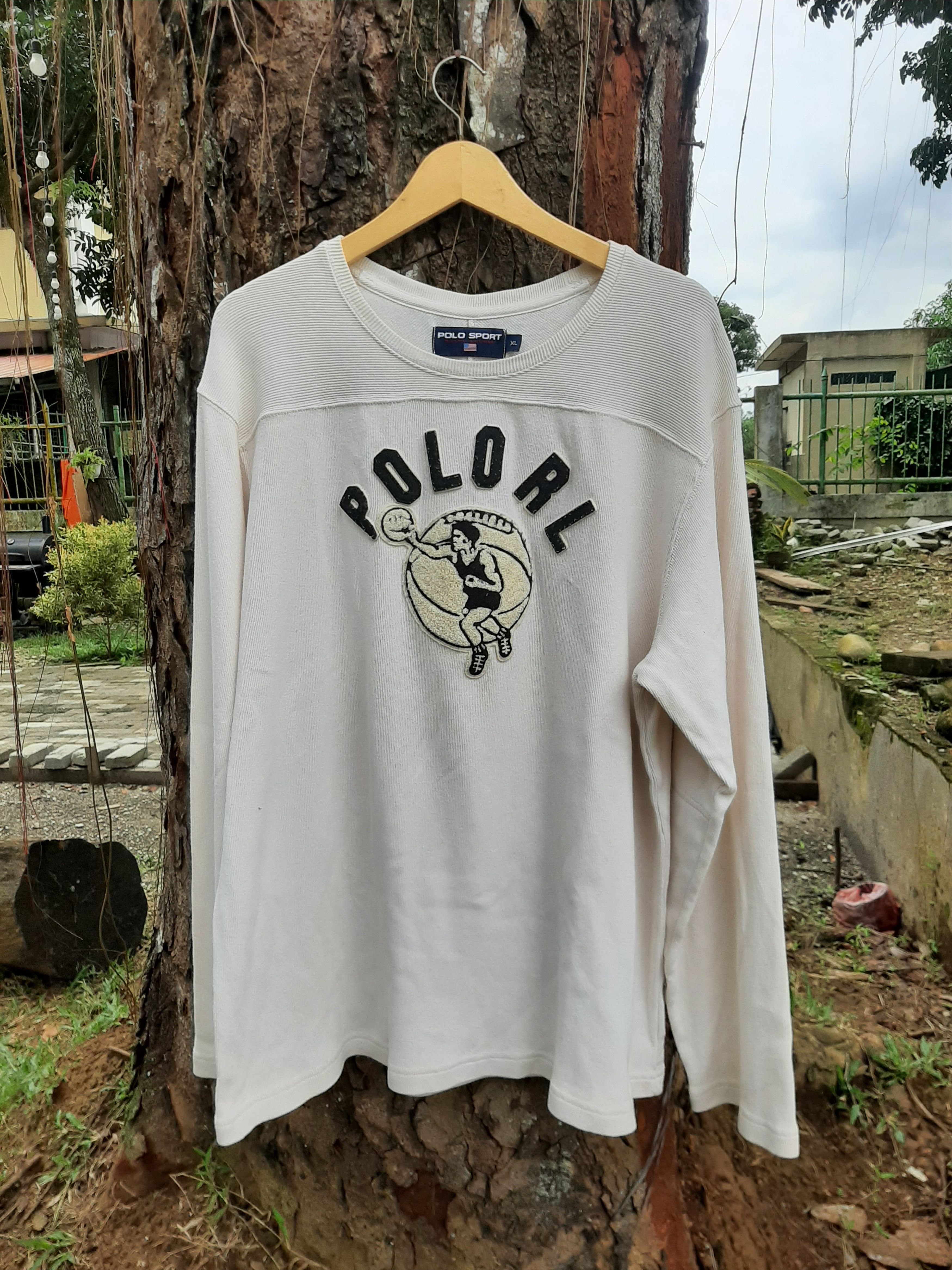 Polo Ralph Lauren × Vintage Vintage Polo Sport RL Basketball Longsleeve Tee Size US XL / EU 56 / 4 - 8 Thumbnail
