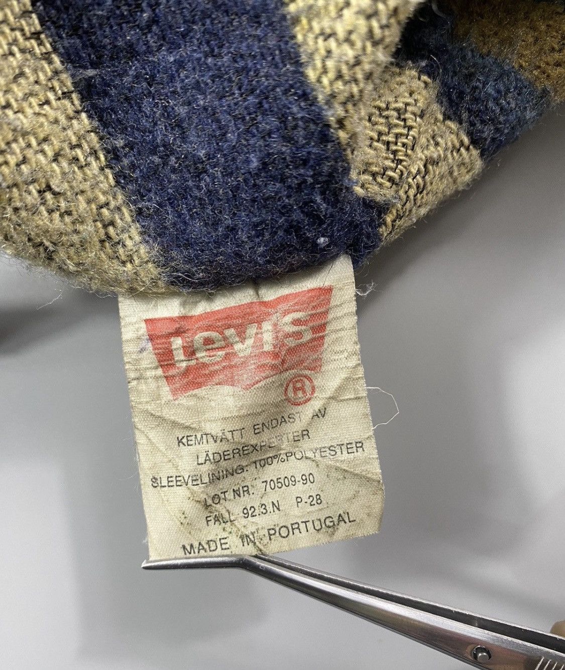 Levi's 1970s Long Horn Blanket-Lined Levis Trucker Jacket Size US L / EU 52-54 / 3 - 10 Thumbnail