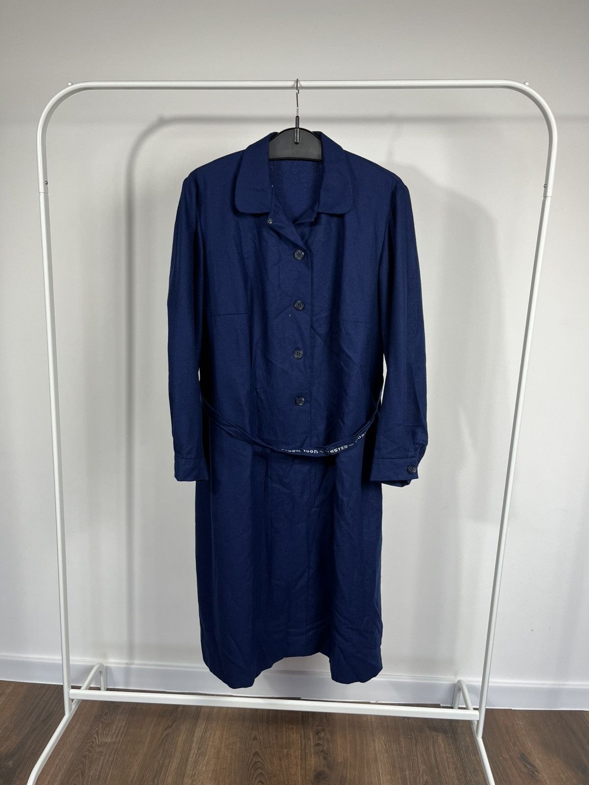 Other Vintage Blue Wool Worsted Robe Housecoat Dressing Gown Size US S / EU 44-46 / 1 - 1 Thumbnail