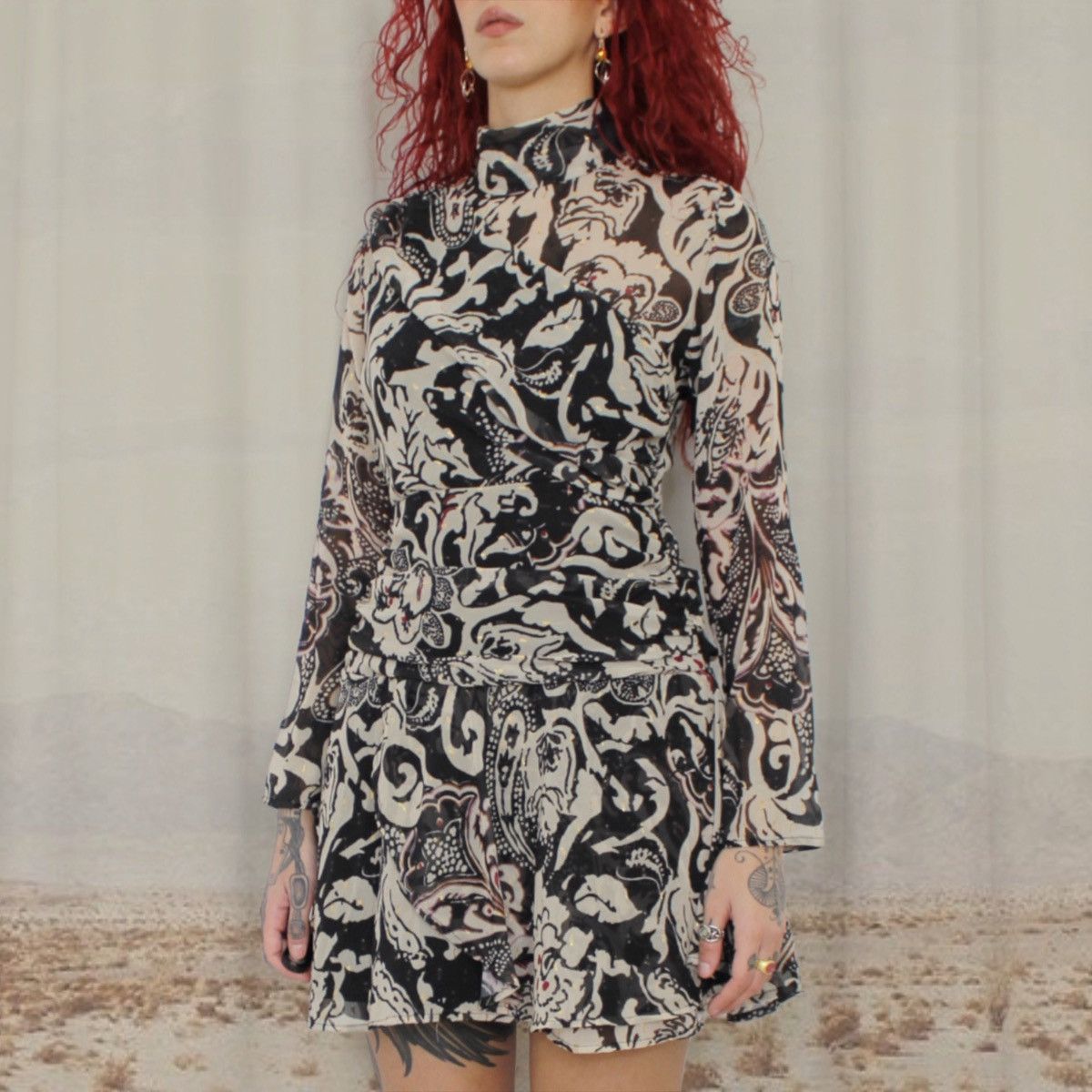 Other 🦨B/W GOLD DRESS🦨 Size S / US 4 / IT 40 - 2 Thumbnail