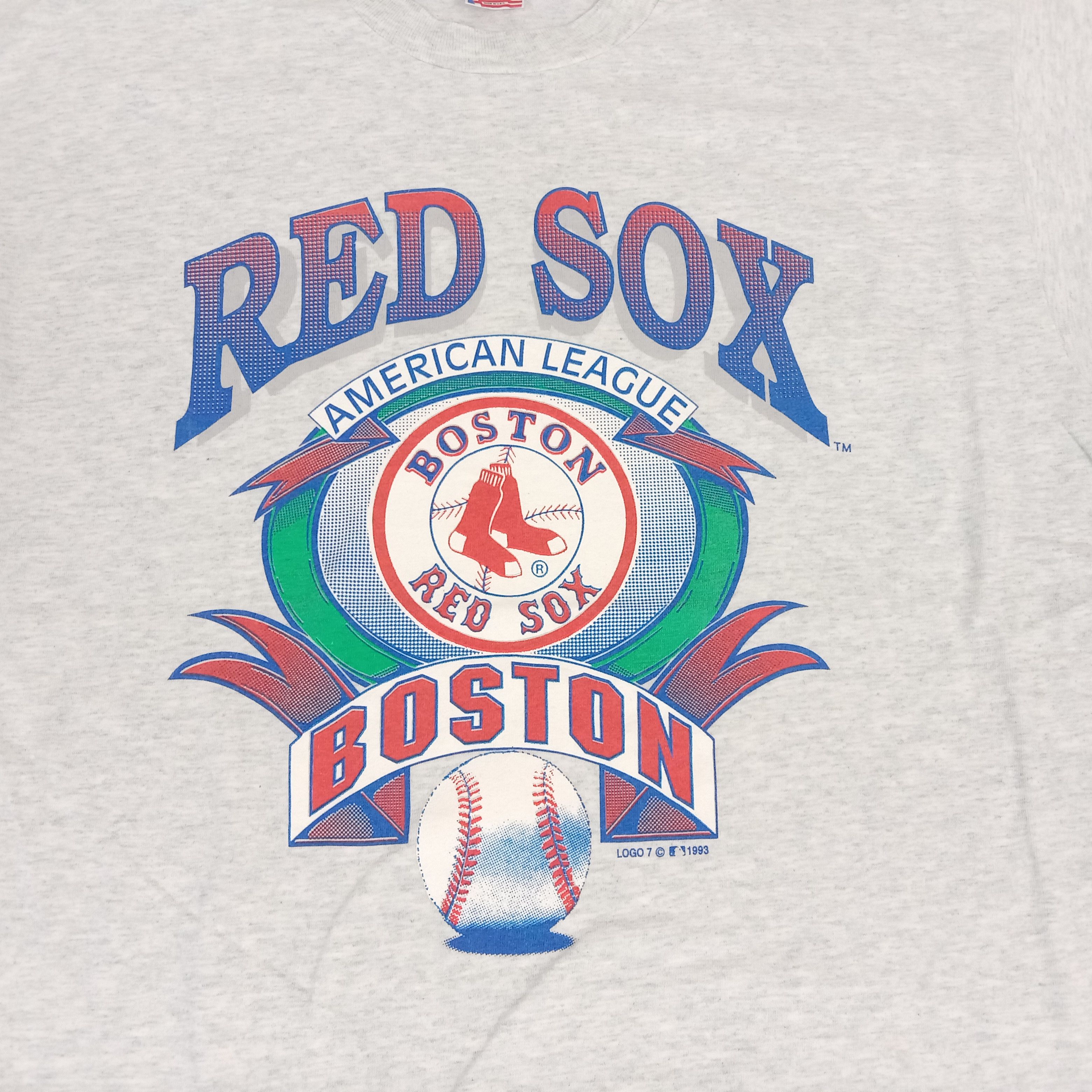 Fruit Of The Loom × MLB × Vintage Red Sox Boston Professional Baseball Team Vintage Tshirt Size US XL / EU 56 / 4 - 2 Thumbnail
