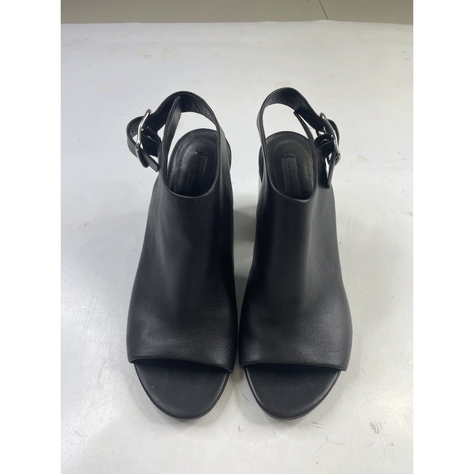 Alexander Wang Alexander Wang Nadia black Leather Open peep toe booties Boots 9.5US 39.5EU Women Leather Peep Toe Bootie Vintage 0 Size US 10 / IT 40 - 2 Thumbnail