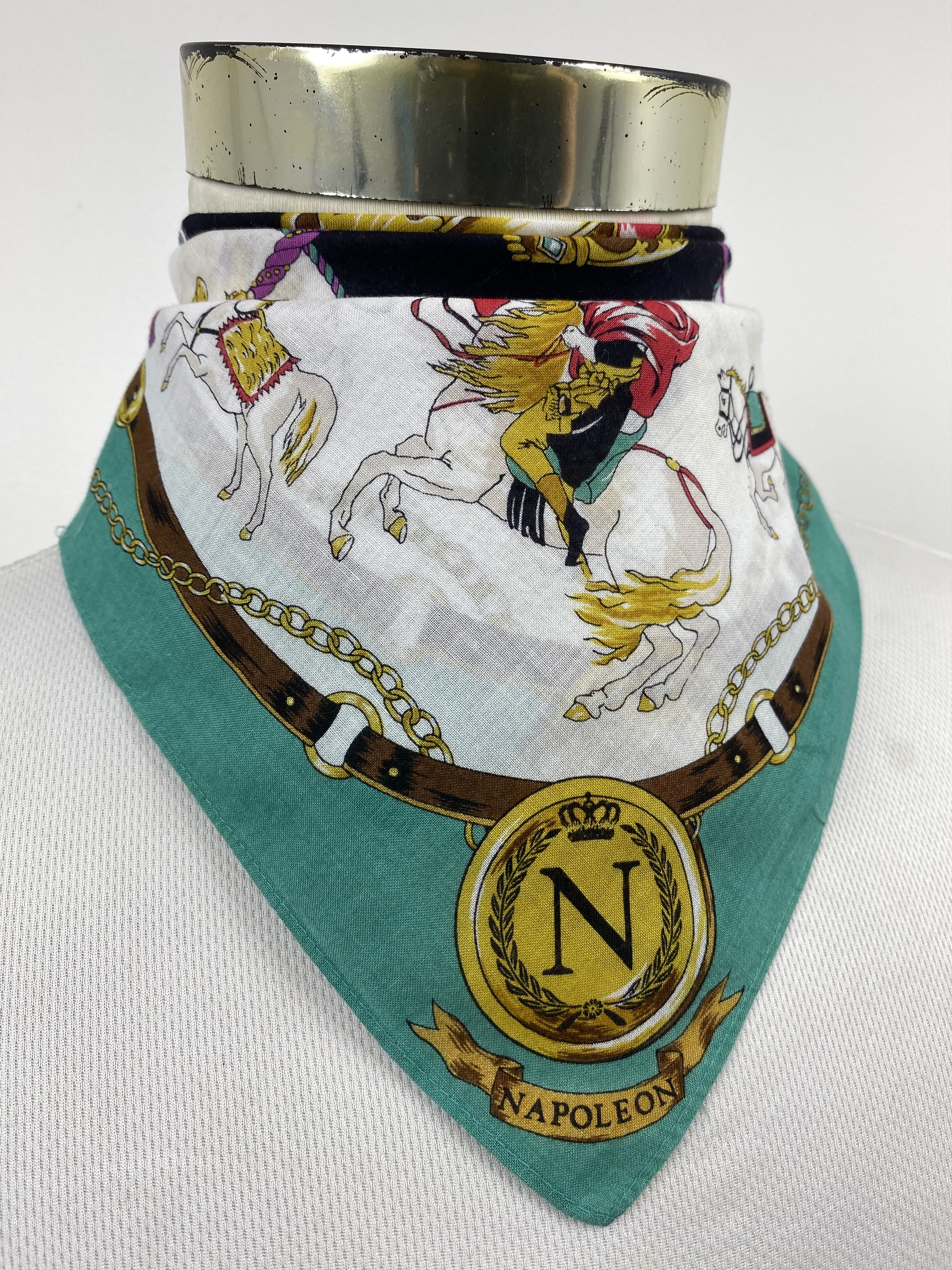 Vintage Vintage Napoleon Handkerchief / Neckerchief HKC1135 Size ONE SIZE - 2 Thumbnail