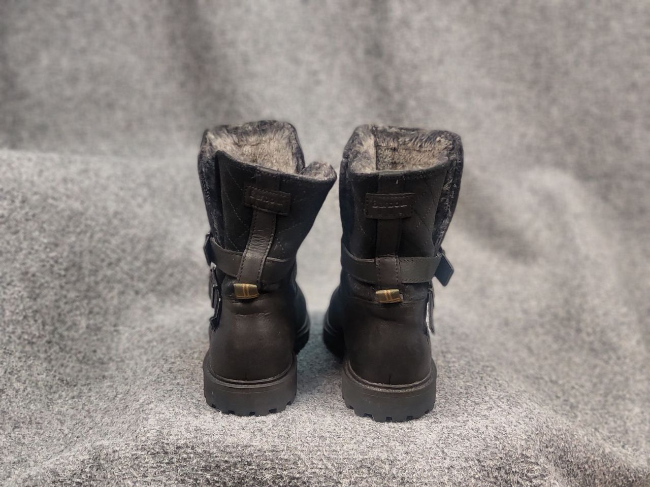 Barbour Barbour Sycamore Leather Waterproof Fur Lined Ankle Boots Size US 7 / IT 37 - 8 Thumbnail