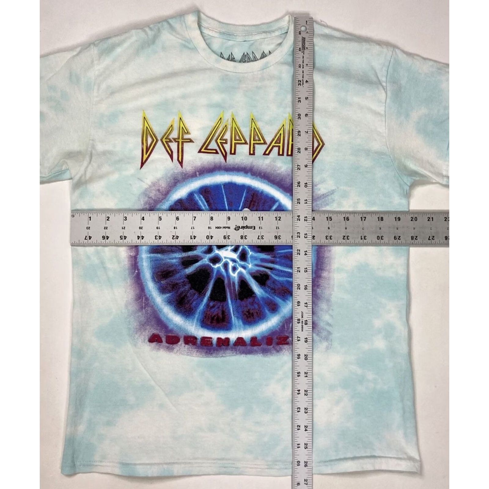 Vintage VINTAGE Def Leppard Adrenalize Graphic T-shirt Men Medium Blue Tie Dye Band Music Size US M / EU 48-50 / 2 - 7 Thumbnail
