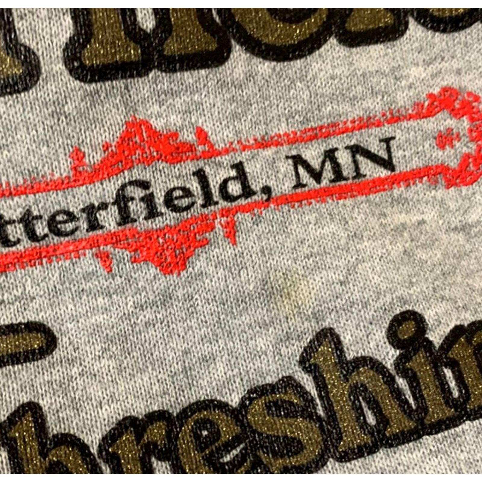 Fruit Of The Loom VINTAGE 90s Minnesota Threshing Bee Pullover Sweatshirt Mens 2XL Gray Size US XXL / EU 58 / 5 - 5 Thumbnail