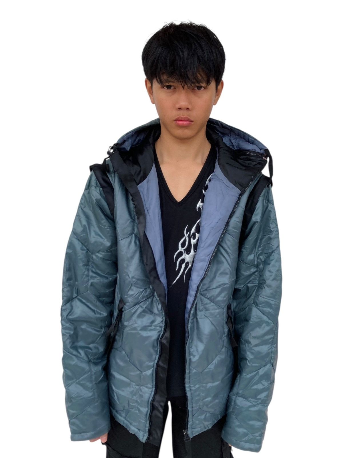 20471120 2000s Sabotage - GIMP Hoodie Puffer Jacket Size US M / EU 48-50 / 2 - 3 Thumbnail