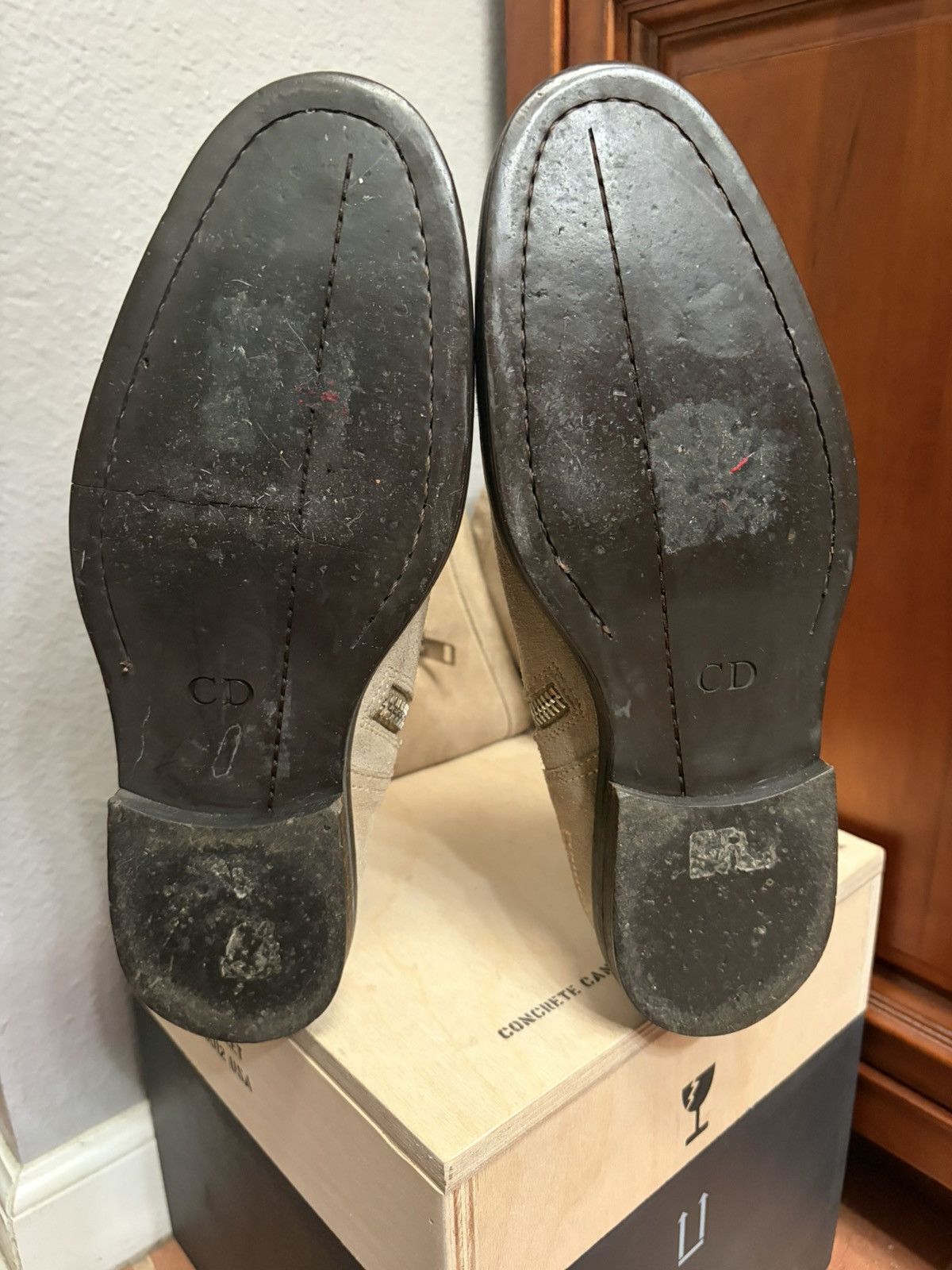 Christian Dior Monsieur Suede Motorcycle Boots Size US 7 / EU 40 - 8 Thumbnail