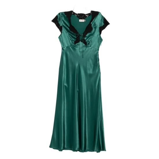 RIXO Women Dresses AMARI FOGRE GREEN