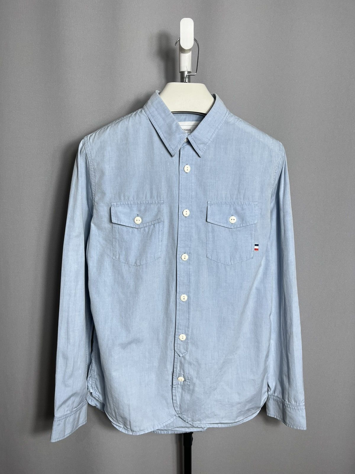 Japanese Brand 20020801 mens shirt blue PLST long sleeve button ups Size US S / EU 44-46 / 1 - 1 Thumbnail
