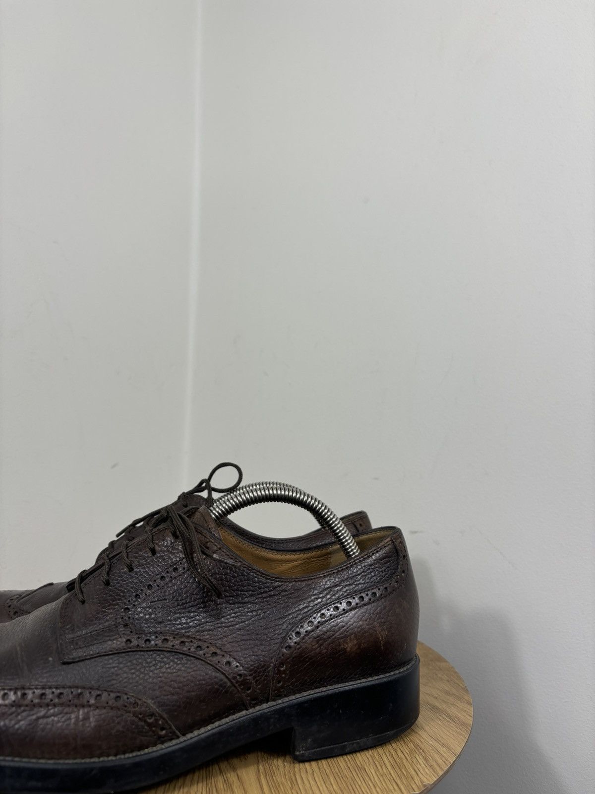 Tod's Tod’s Men’s Lace-Up Brown Leather Oxford Brogue Dress Shoes Size US 9 / EU 42 - 13 Thumbnail