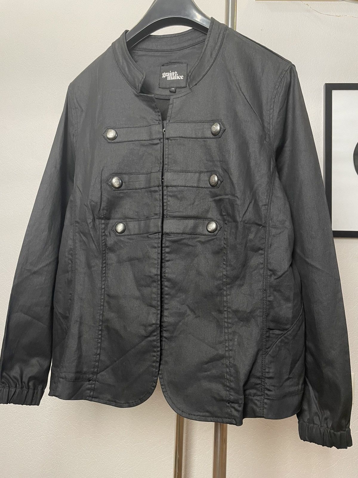 Vintage Vintage Avant-Garde Waxed Napoleon Jacket Size M / US 6-8 / IT 42-44 - 5 Thumbnail